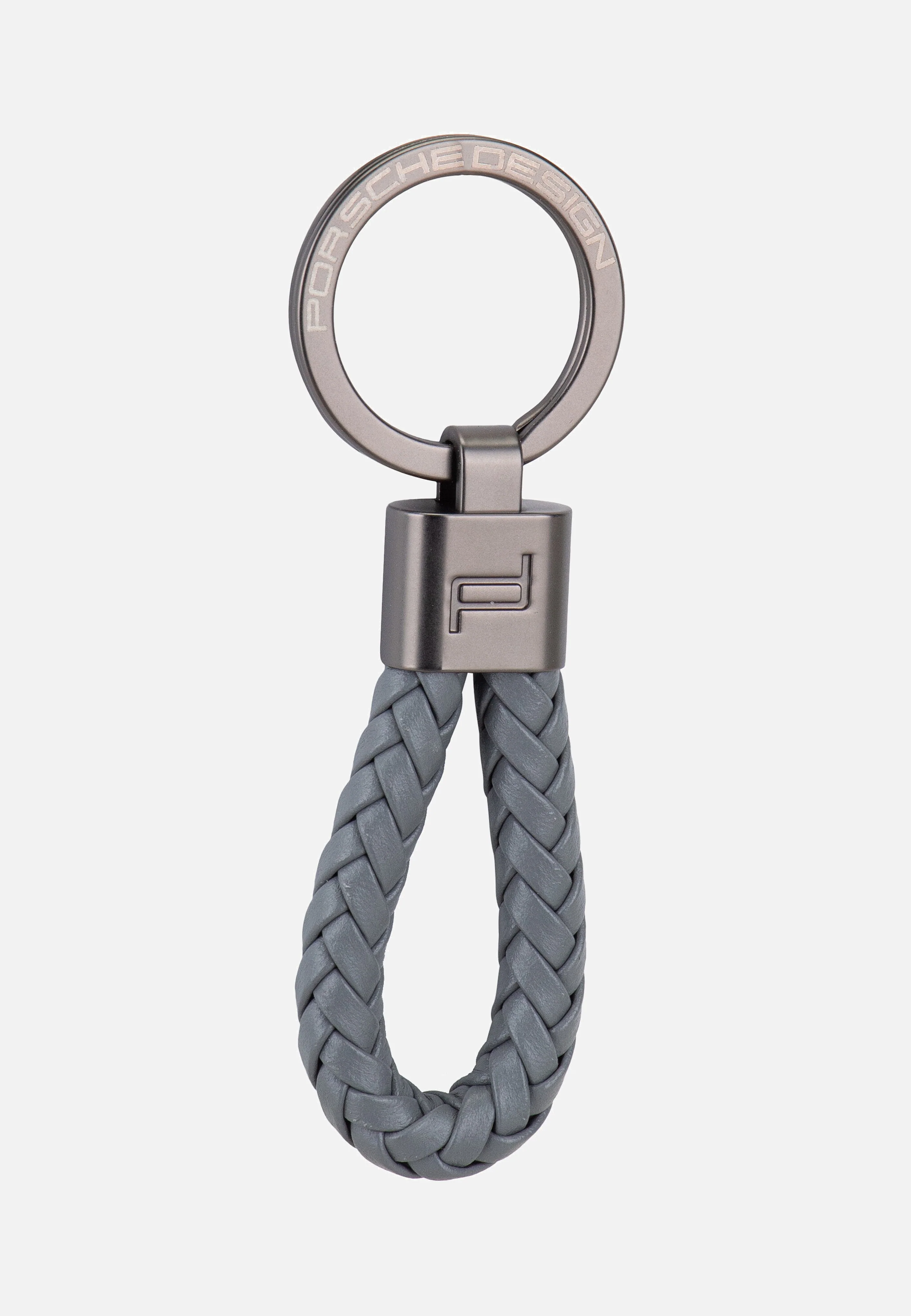 Keyring Leather Cord 28807 Anthracite - Schlüsselanhänger
