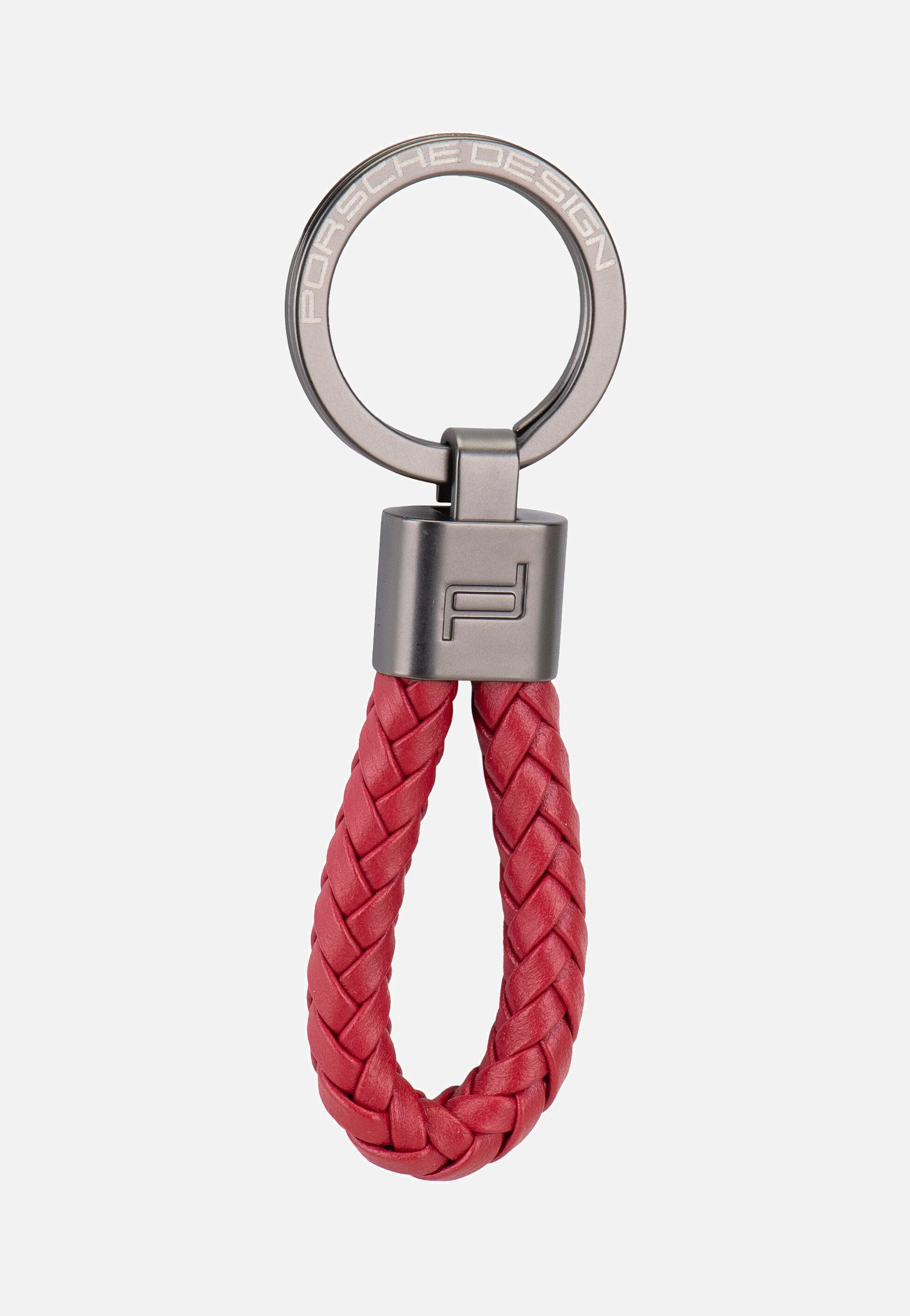 Keyring Leather Cord 28807 Carmine Red - Schlüsselanhänger