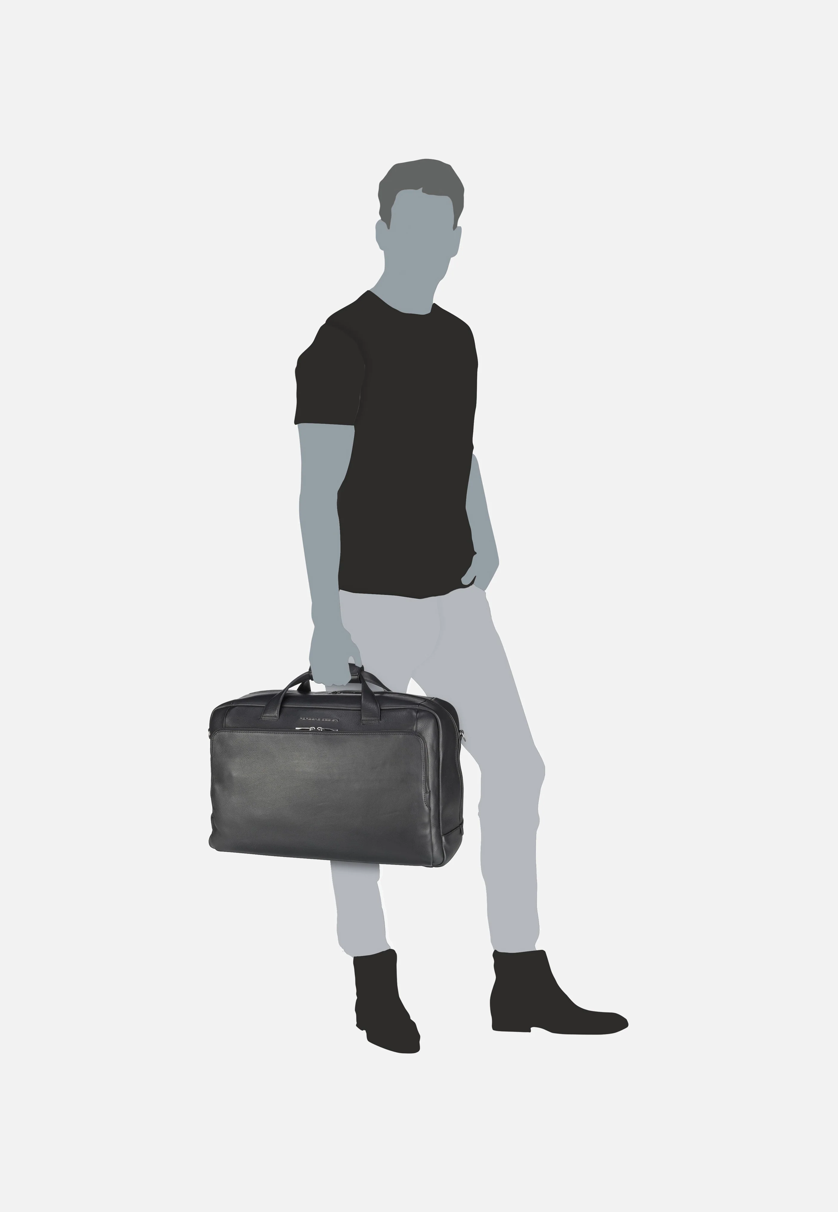 Roadster Leather 1001 Black - Weekender - Image 8