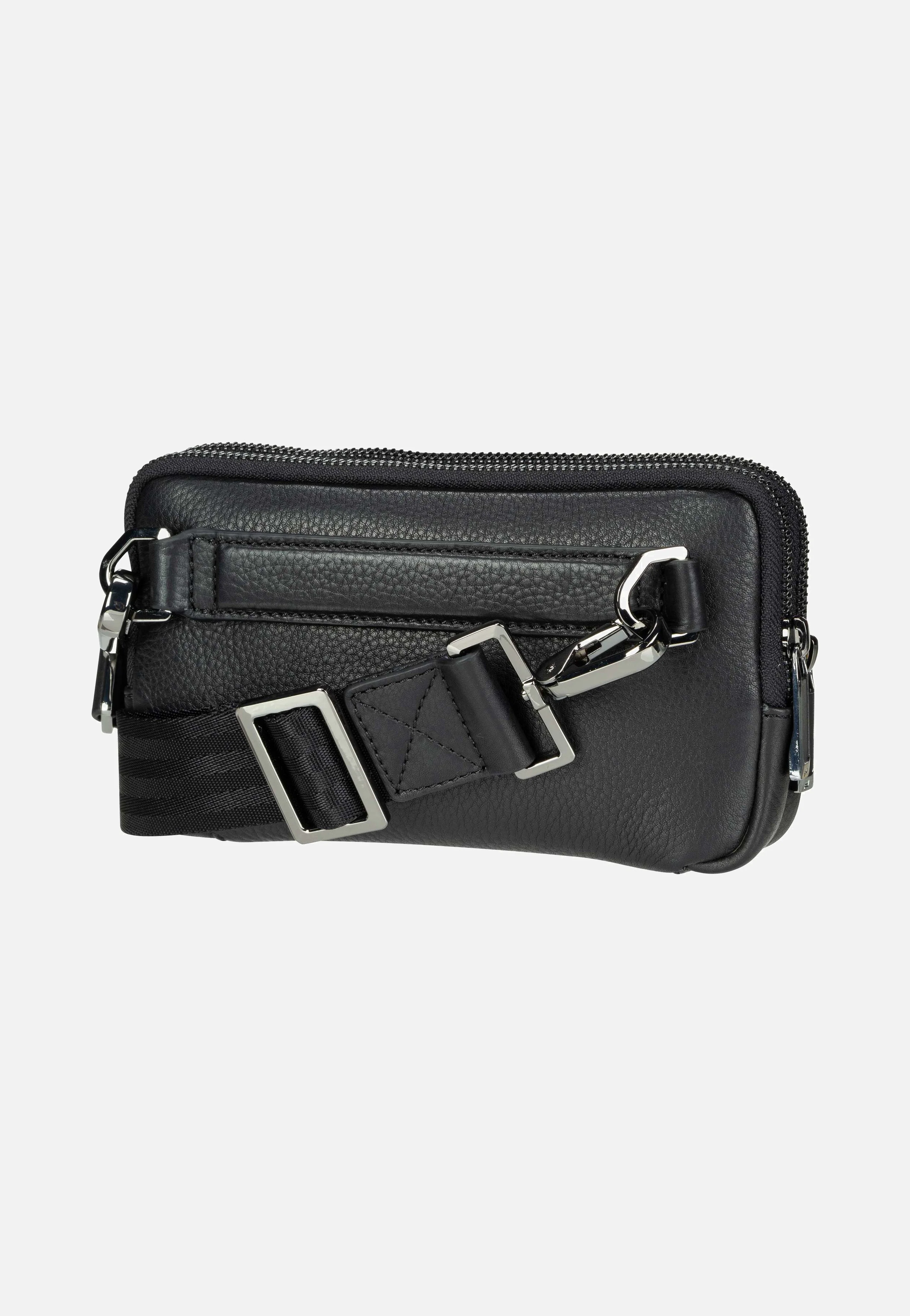 Roadster Leather Travel Pouch Black - Sling Bag - Image 2
