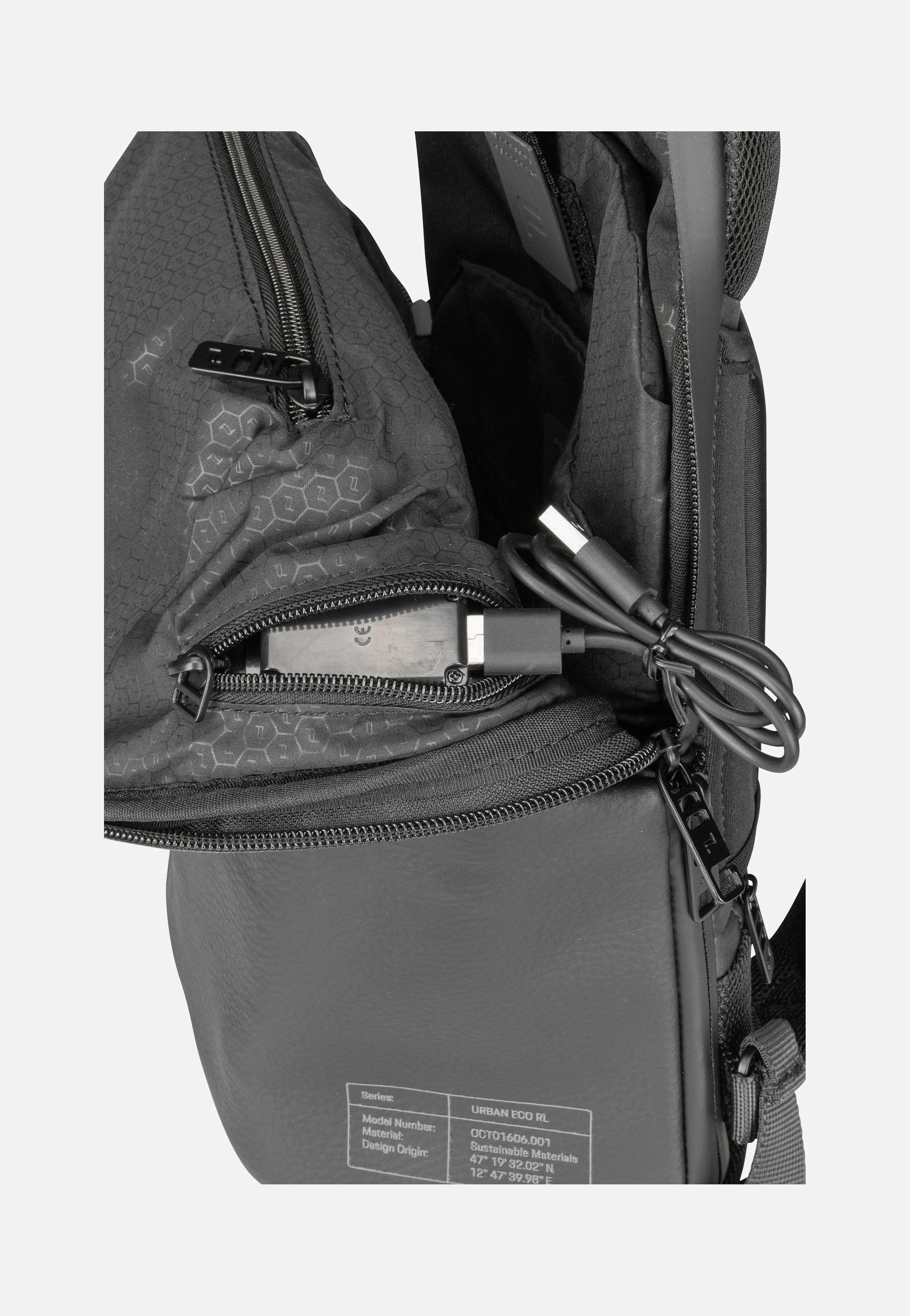 Urban Eco Leather XS Black - Rucksack - Image 6