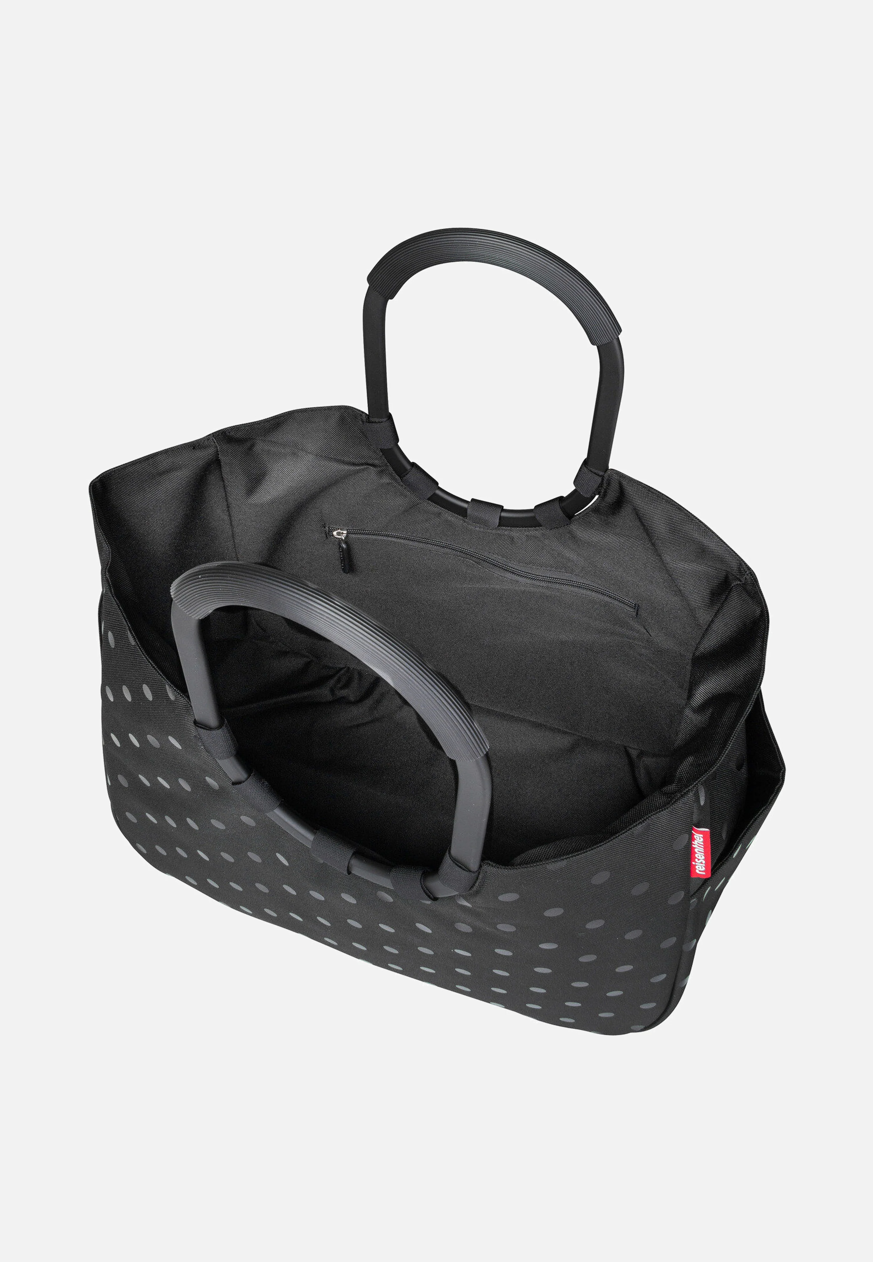 loopshopper L Glossy Dots Black - Einkaufskorb - Image 3