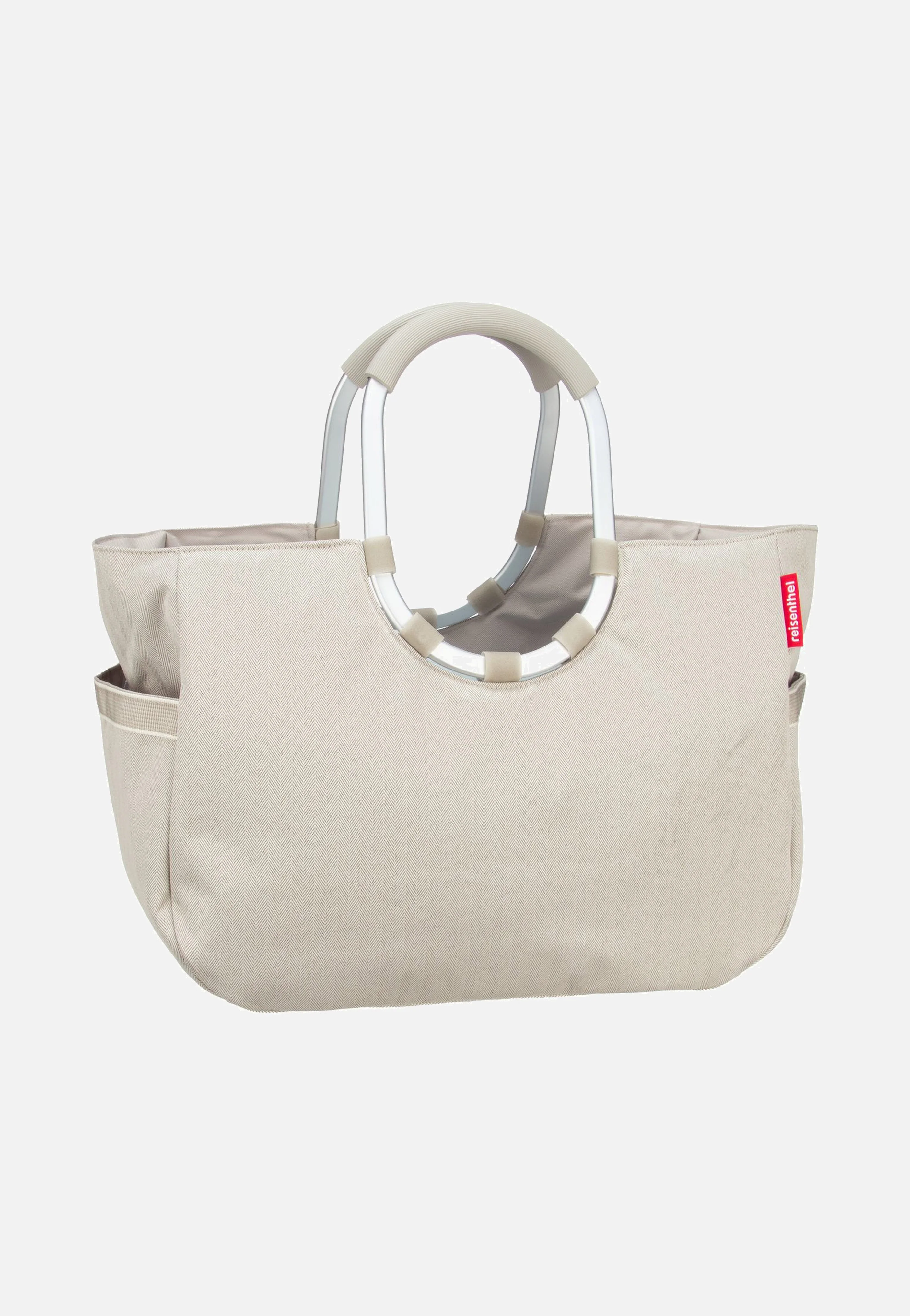 loopshopper L Herringbone Sand - Einkaufskorb