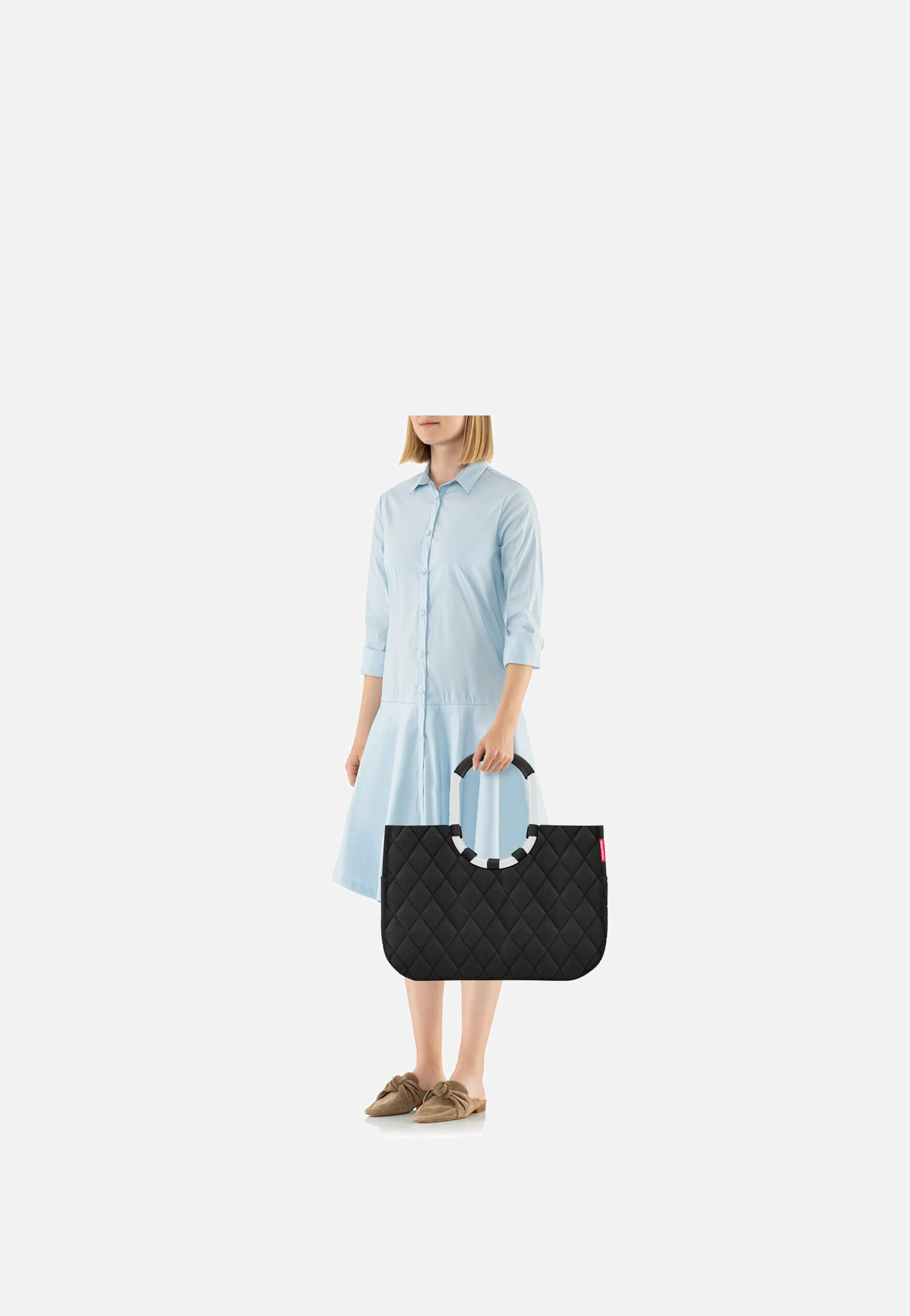 loopshopper L Rhombus Black - Einkaufskorb - Image 3
