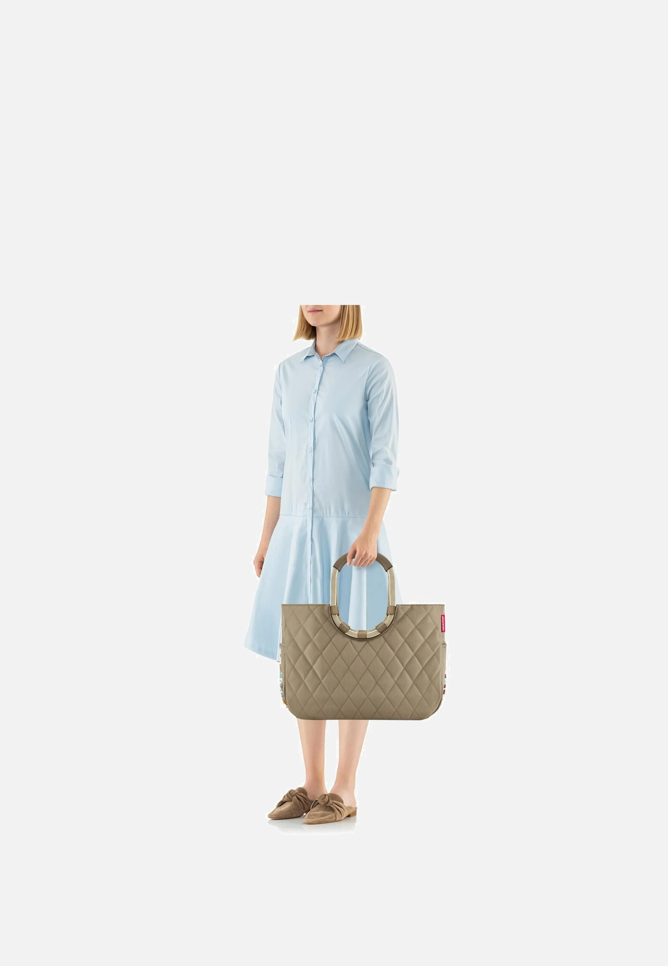 loopshopper L Rhombus Olive - Einkaufskorb - Image 4