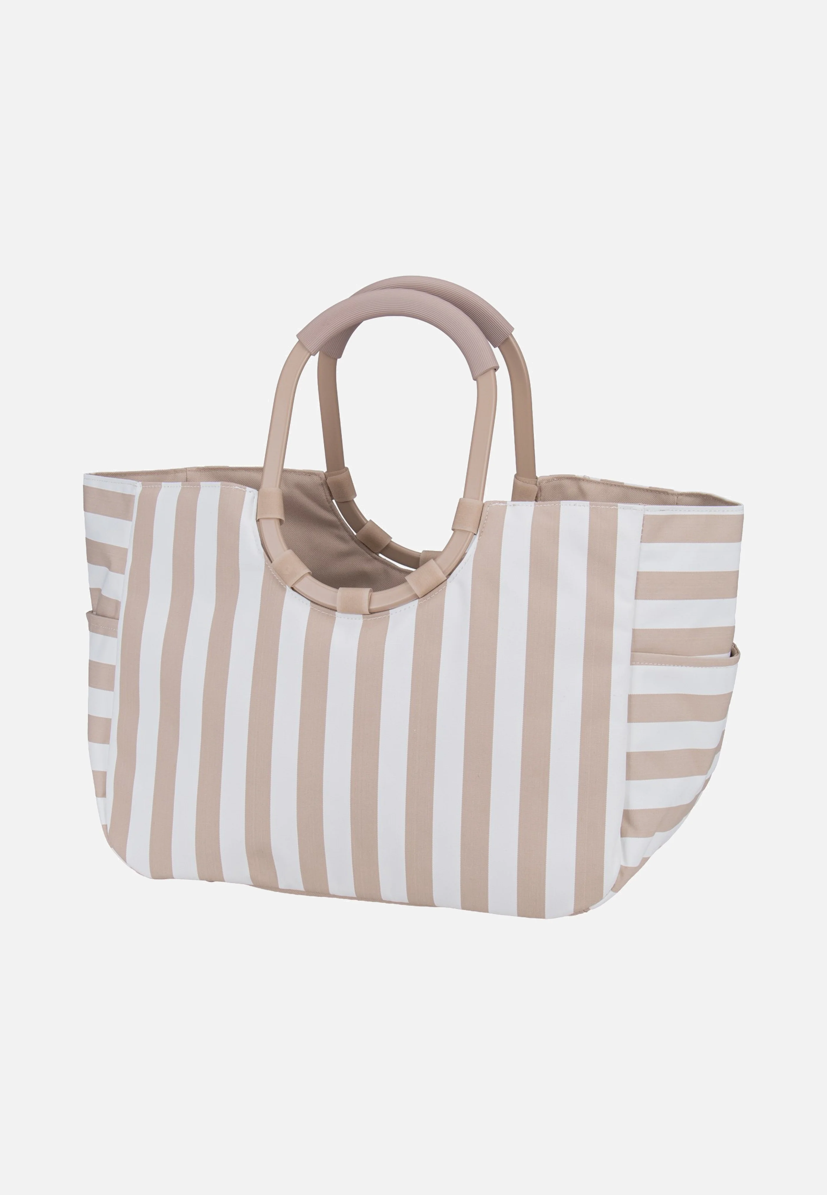 Loopshopper L Summerstripes Coffee - Einkaufskorb - Image 3