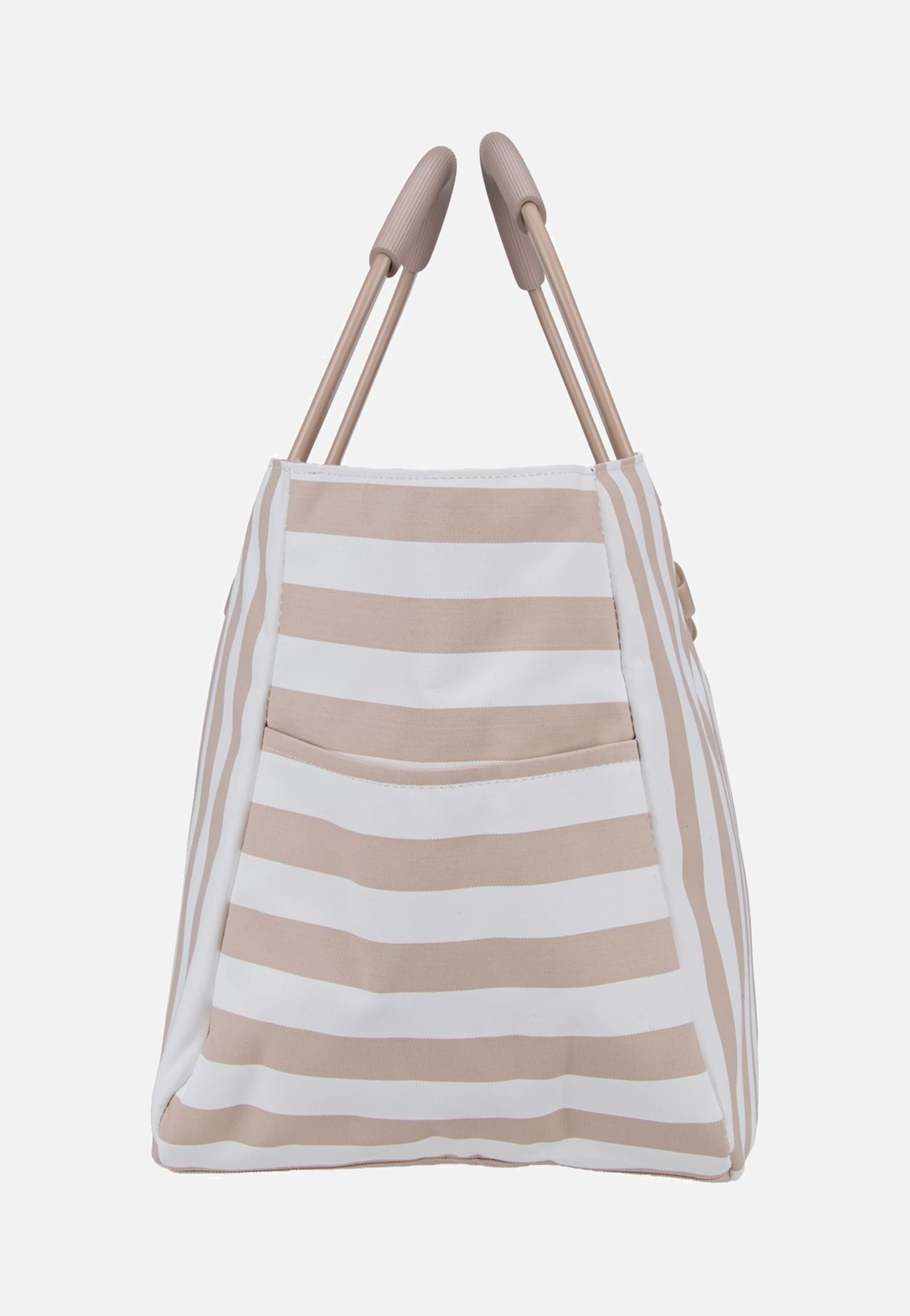 Loopshopper L Summerstripes Coffee - Einkaufskorb - Image 4