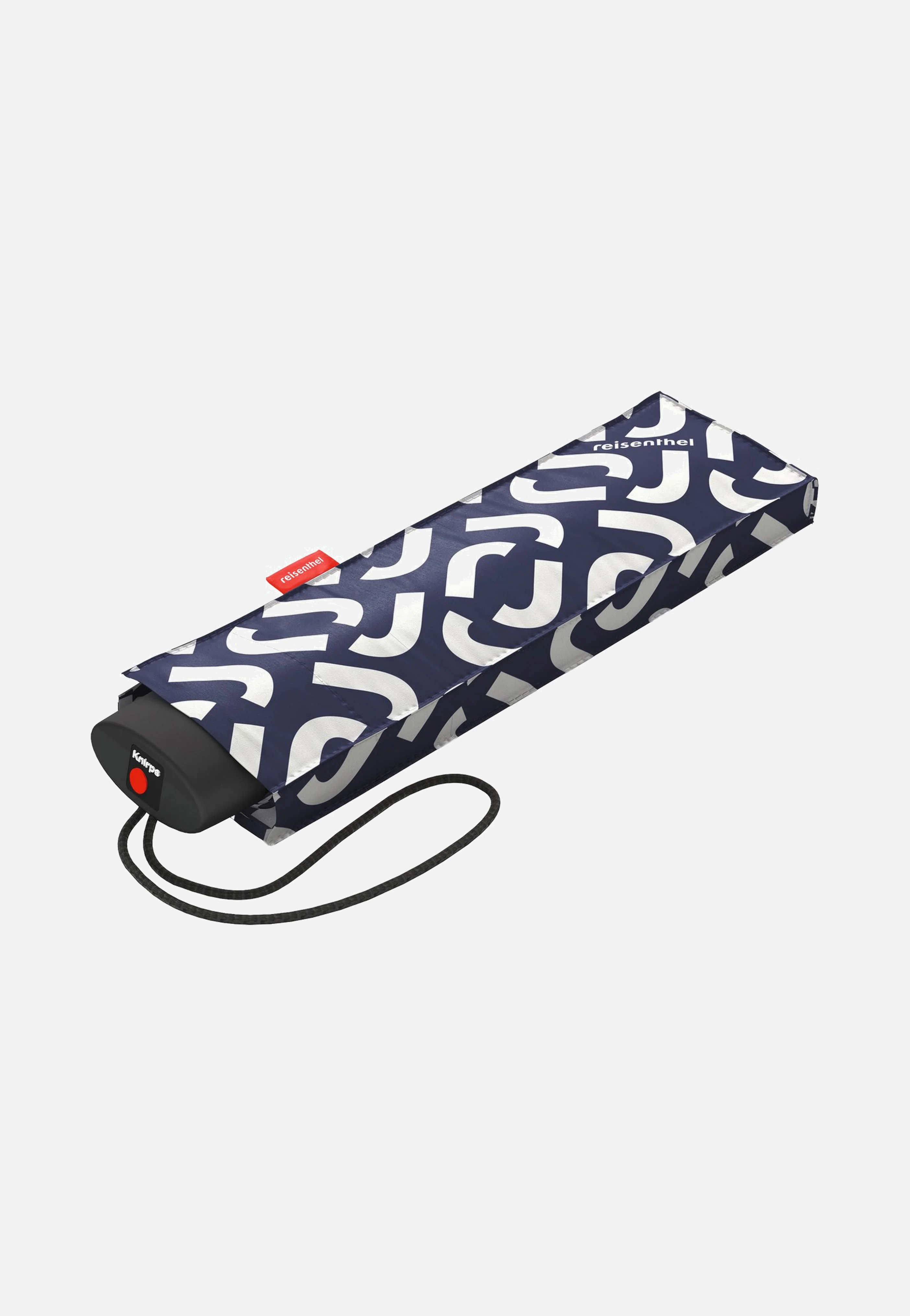 Pocket Mini Signature Navy - Regenschirm