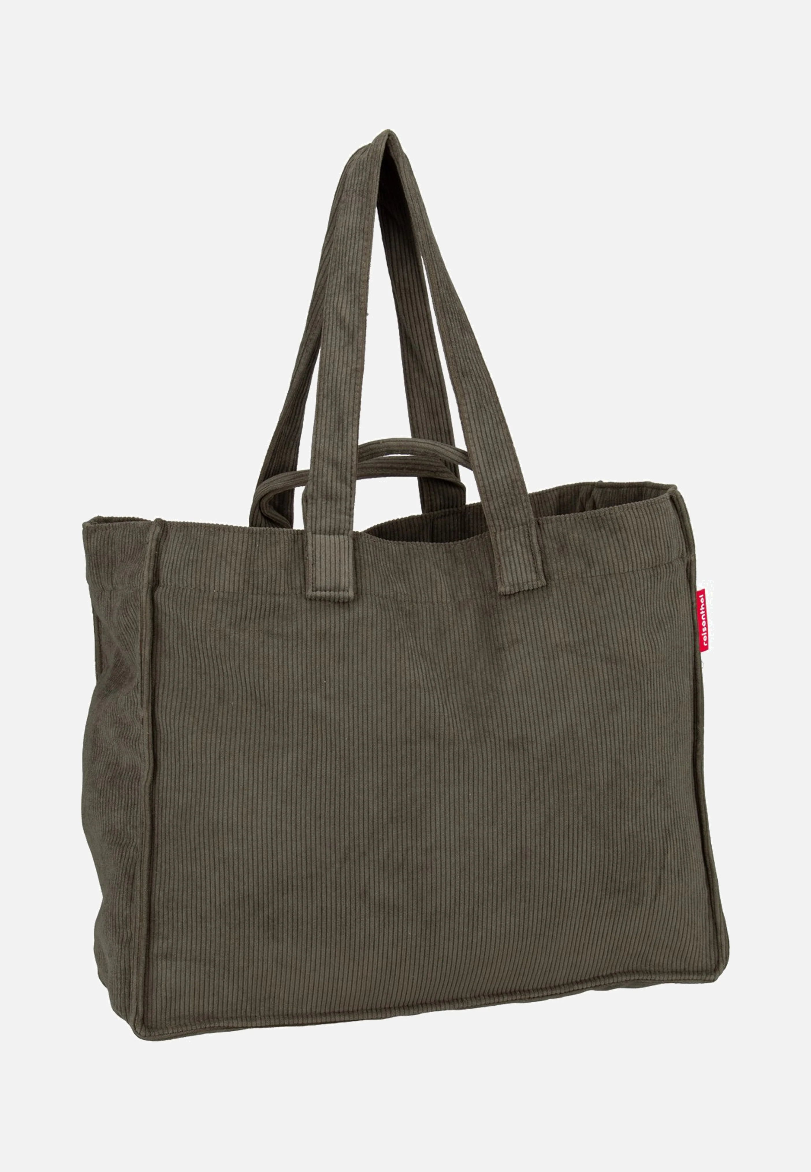 Softshopper Cord Dark Matcha - Shopper