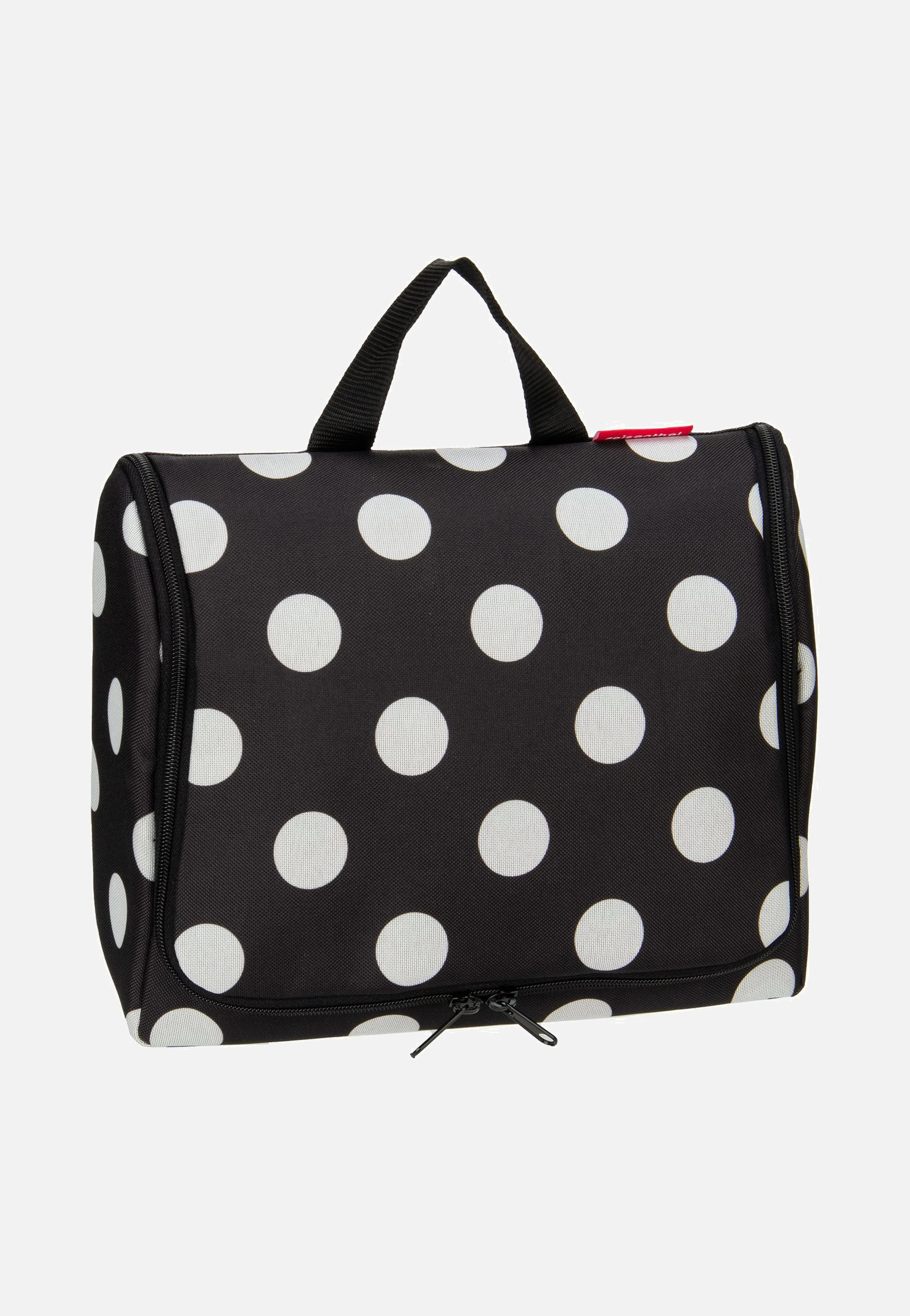 toiletbag XL Dots White - Kulturbeutel
