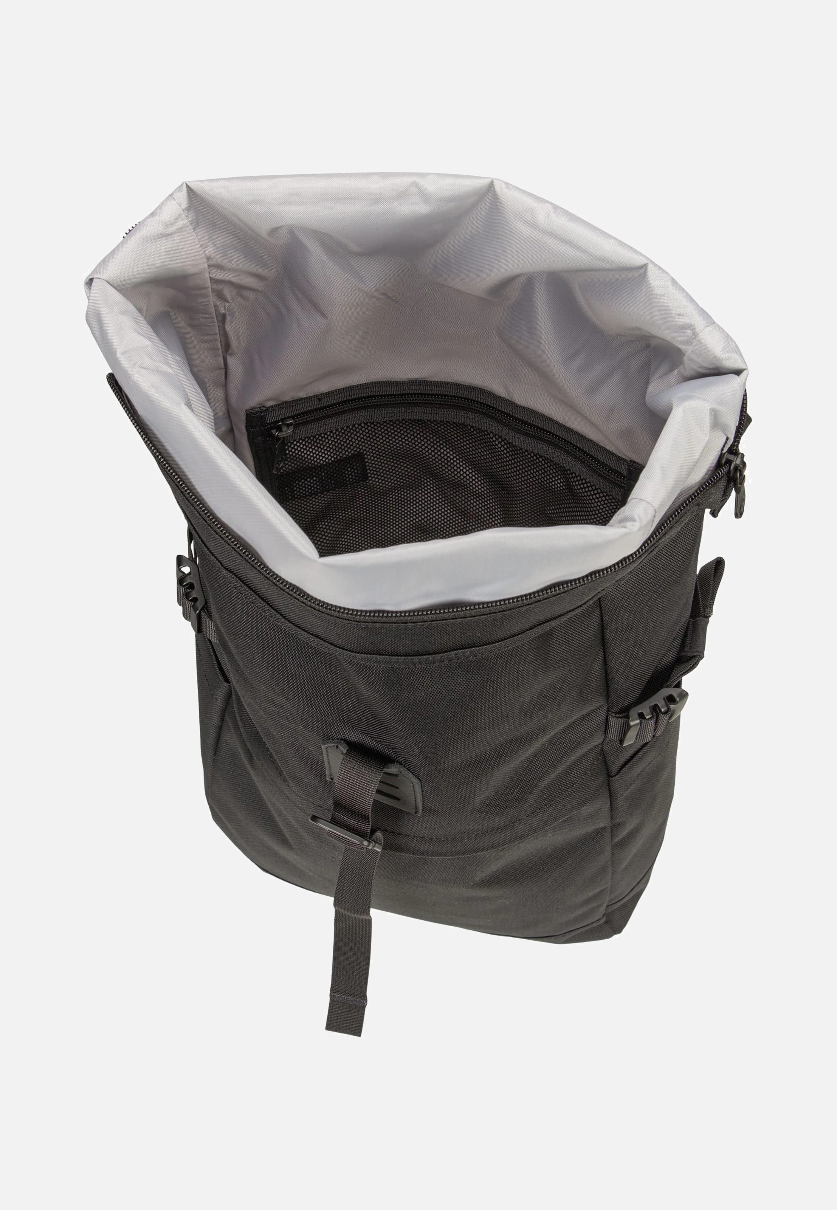 Icon BP M Black/Black Leather - Rolltop Rucksack - Image 3
