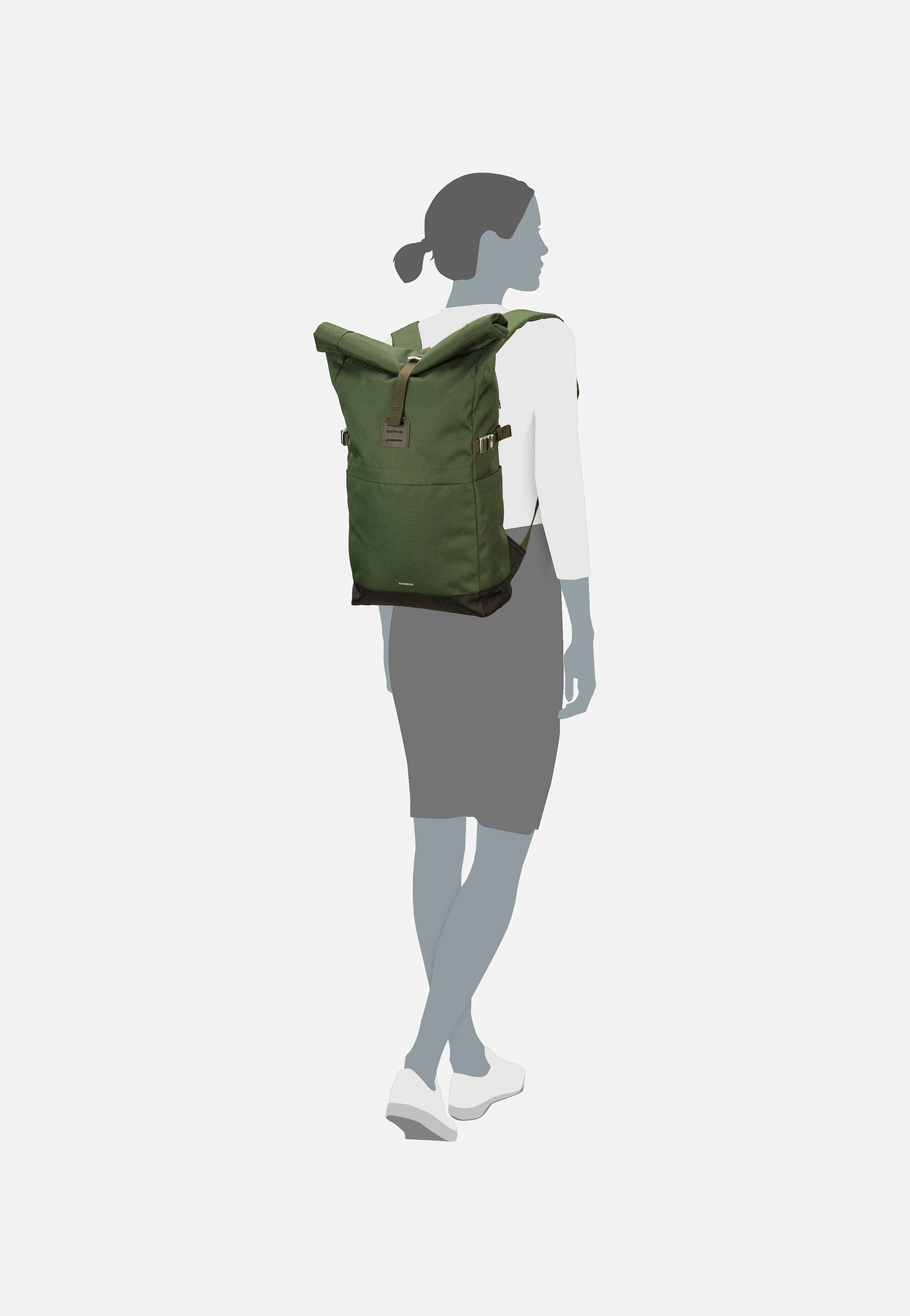 Icon Rolltop BP M Dawn Green - Rolltop Rucksack - Image 6