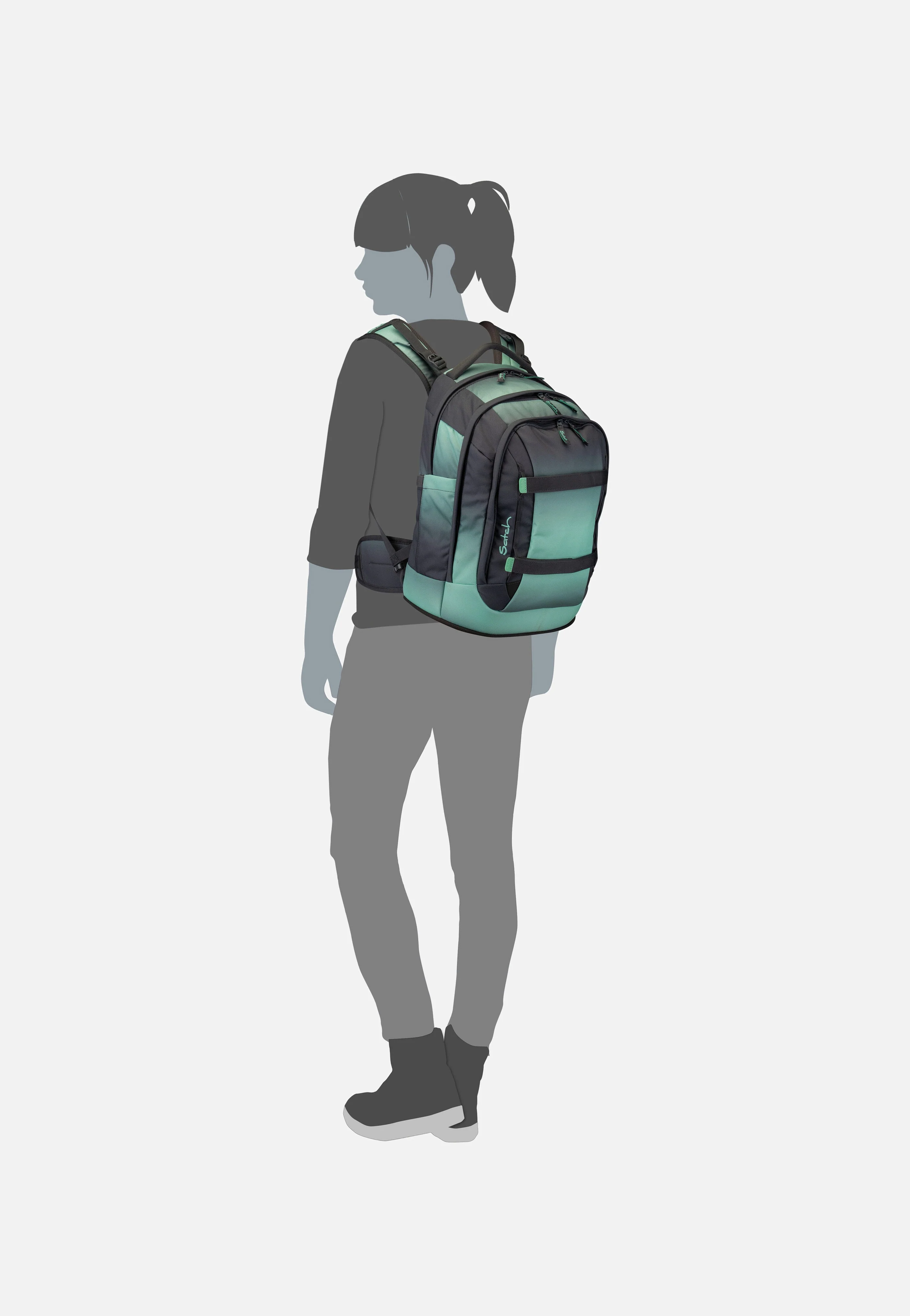 satch Pack Seismic Green - Schulranzen - Image 8