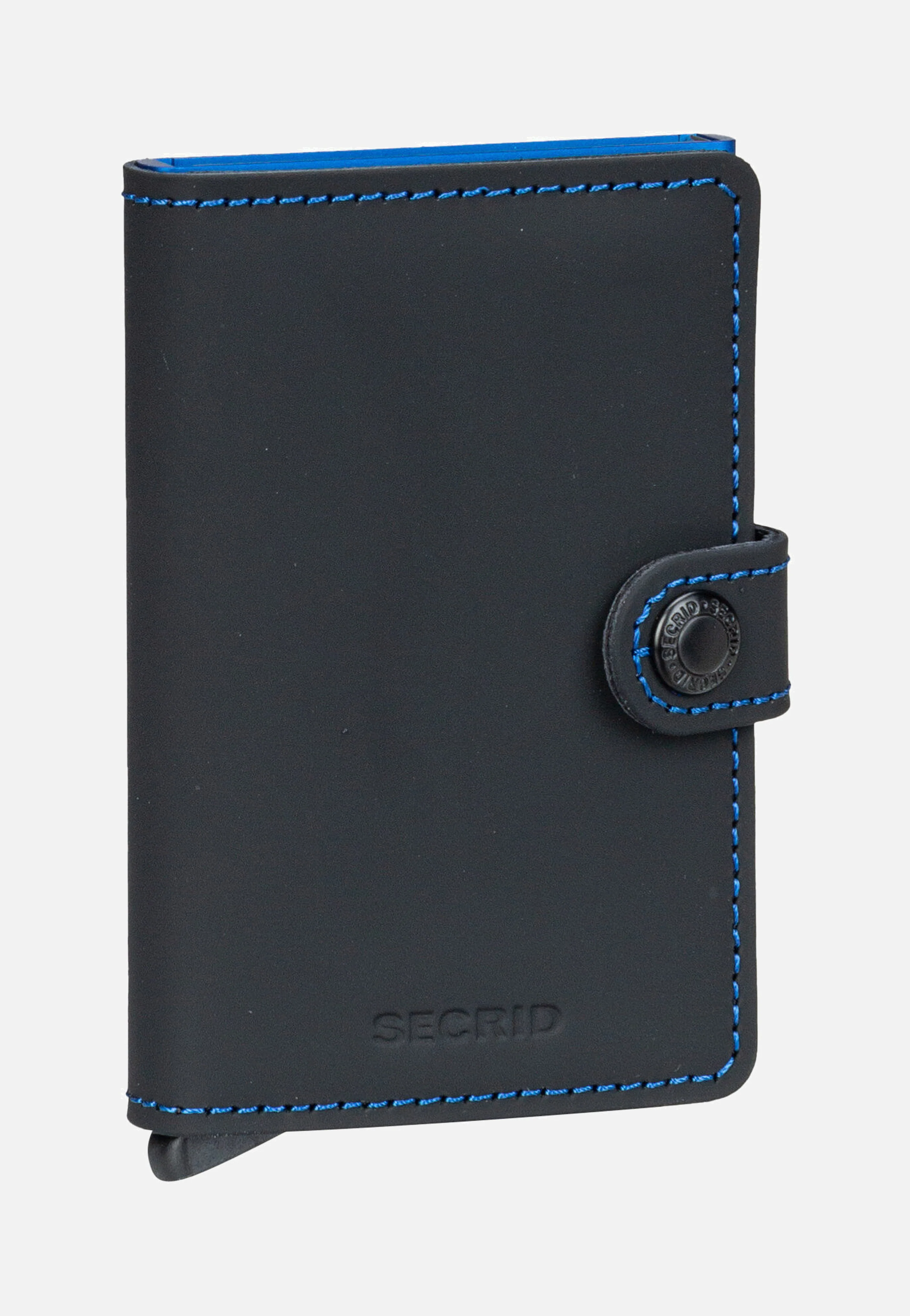 Miniwallet Matte Black & Blue - Portemonnaie