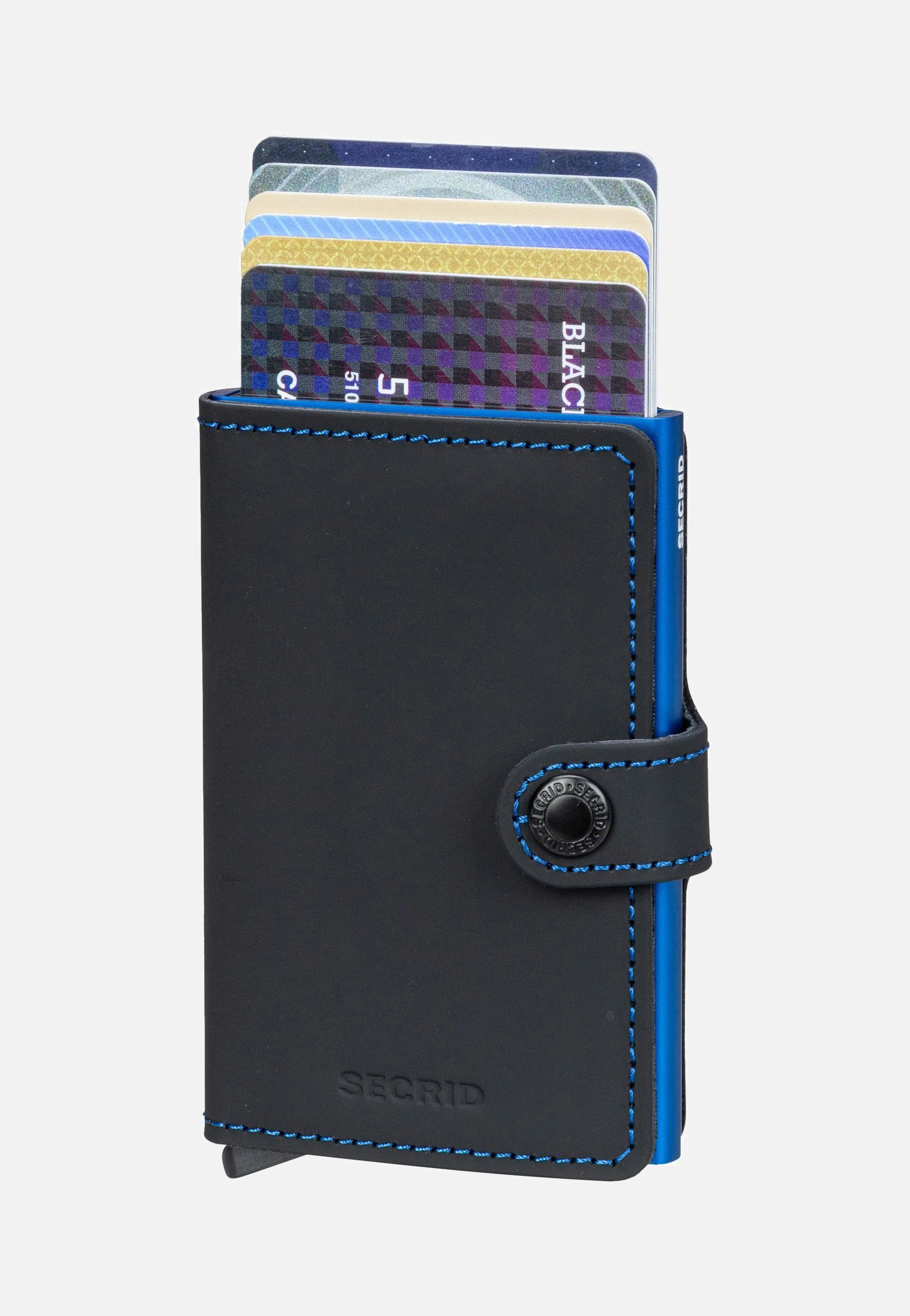 Miniwallet Matte Black & Blue - Portemonnaie - Image 3