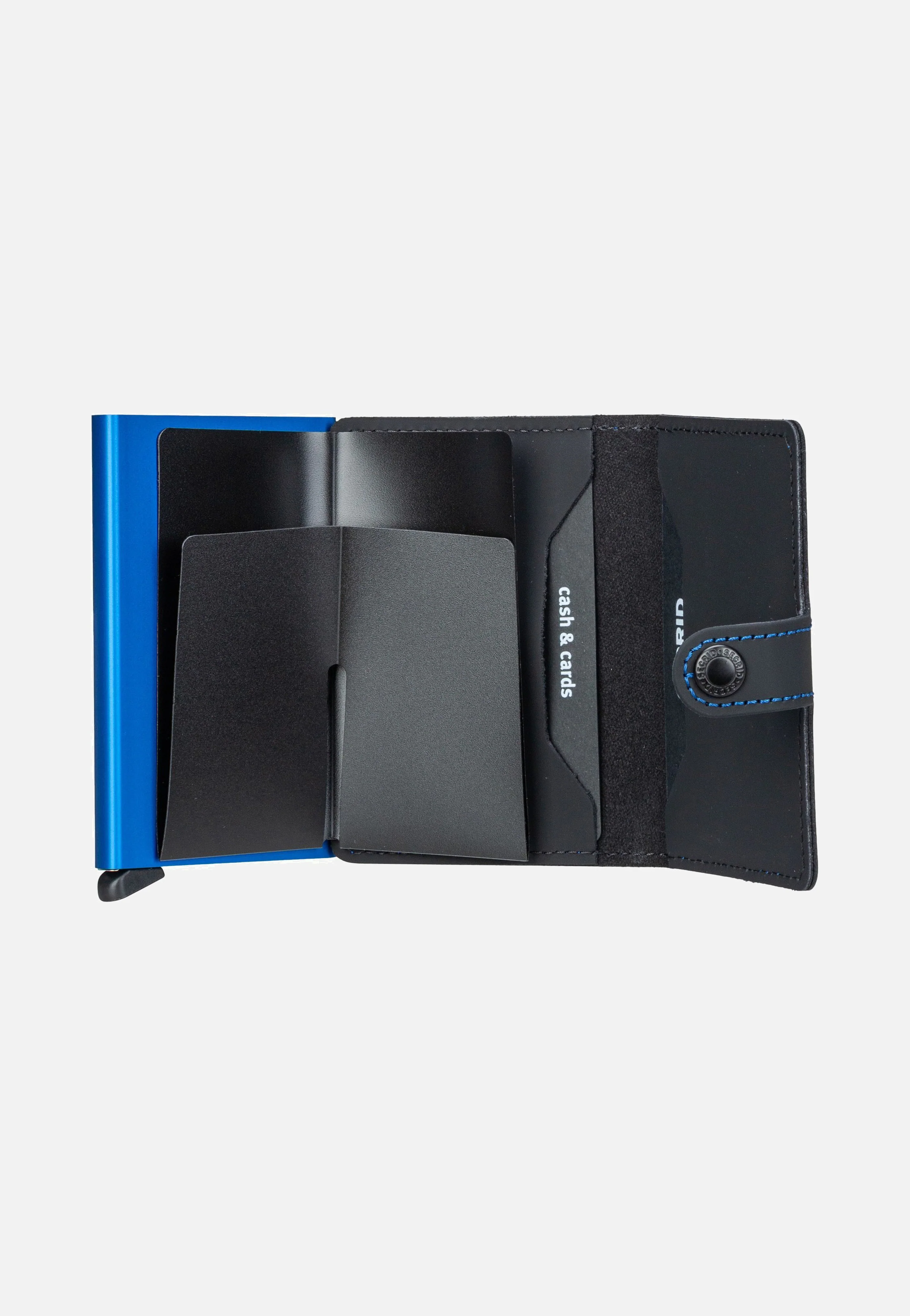 Miniwallet Matte Black & Blue - Portemonnaie - Image 4