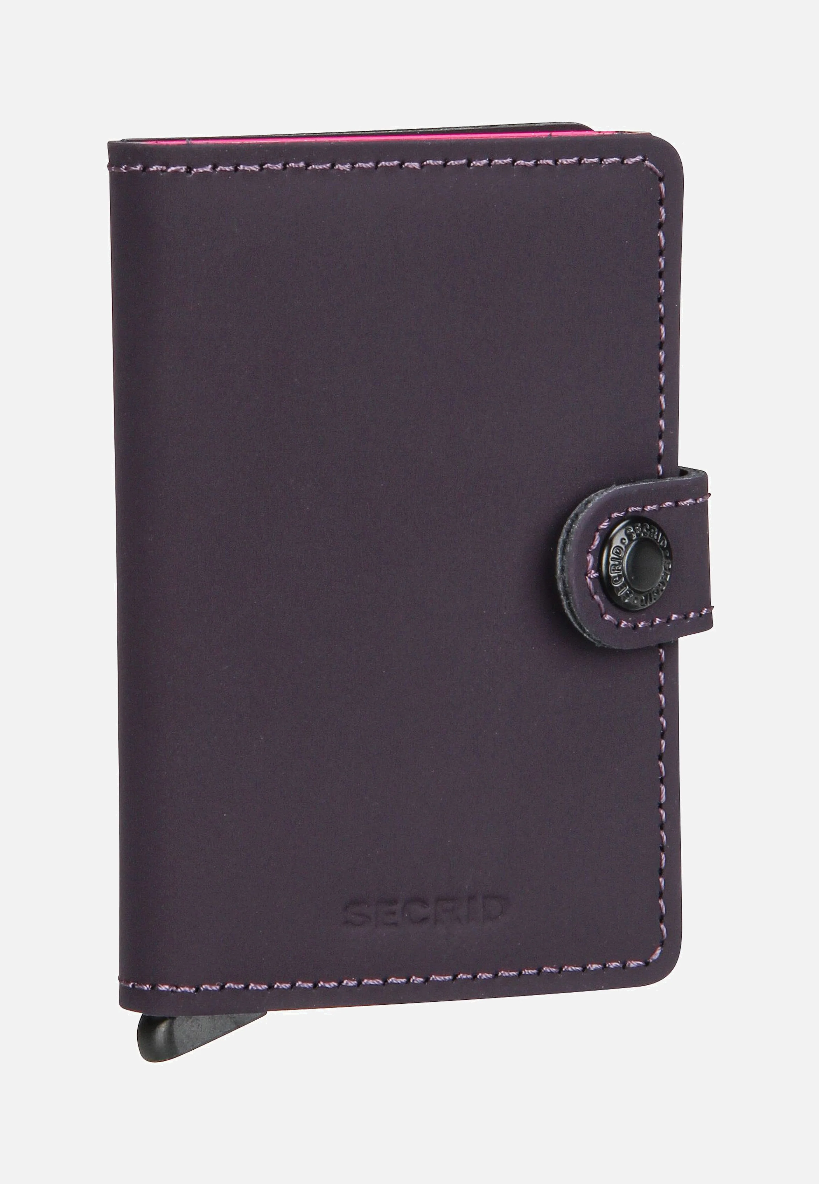 Miniwallet Matte Dark Purple-Fuchsia - Portemonnaie