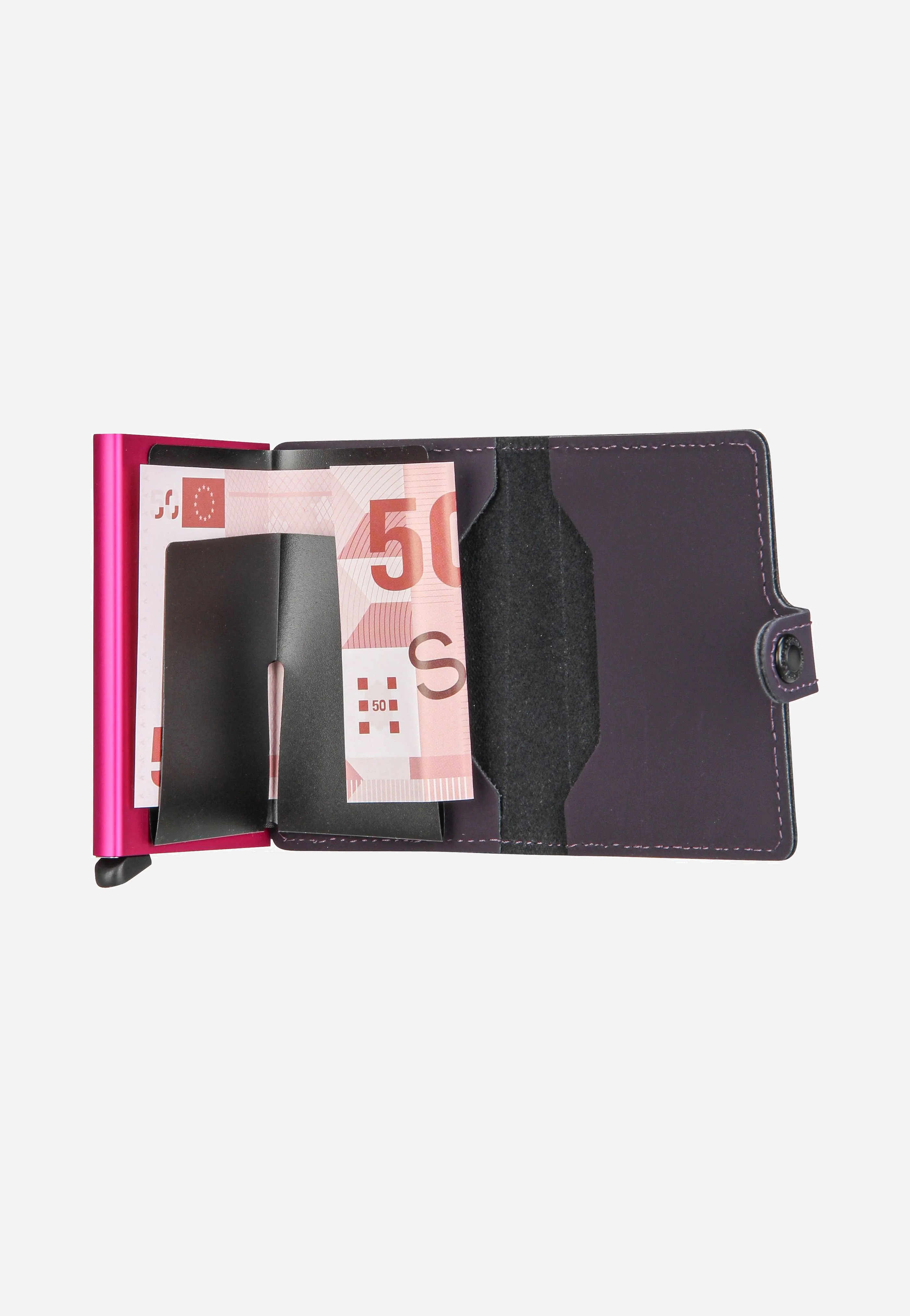 Miniwallet Matte Dark Purple-Fuchsia - Portemonnaie - Image 3