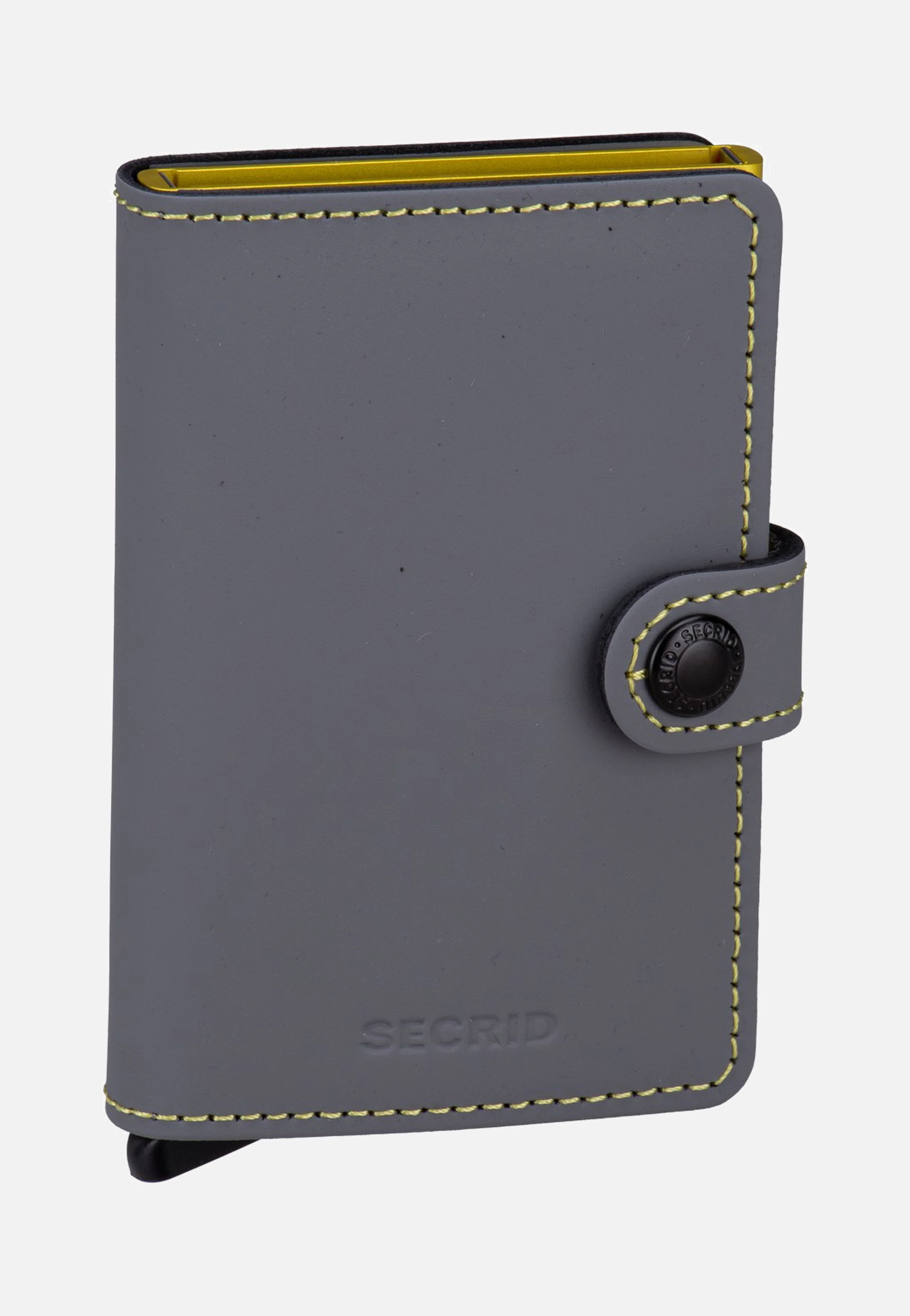 Miniwallet Matte Grey-Lime - Portemonnaie
