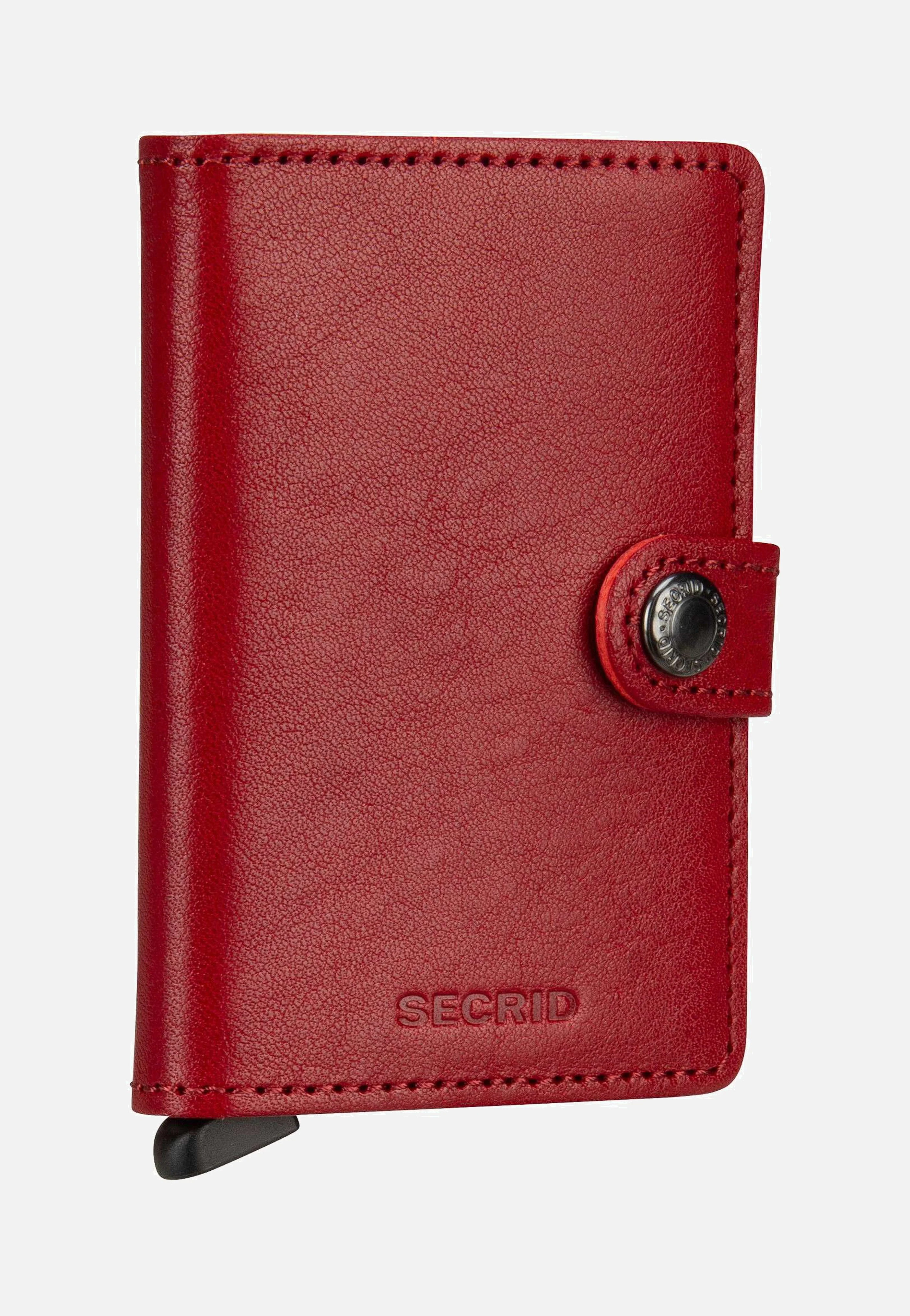 Miniwallet Veg Tanned Rosso-Bordeaux - Portemonnaie