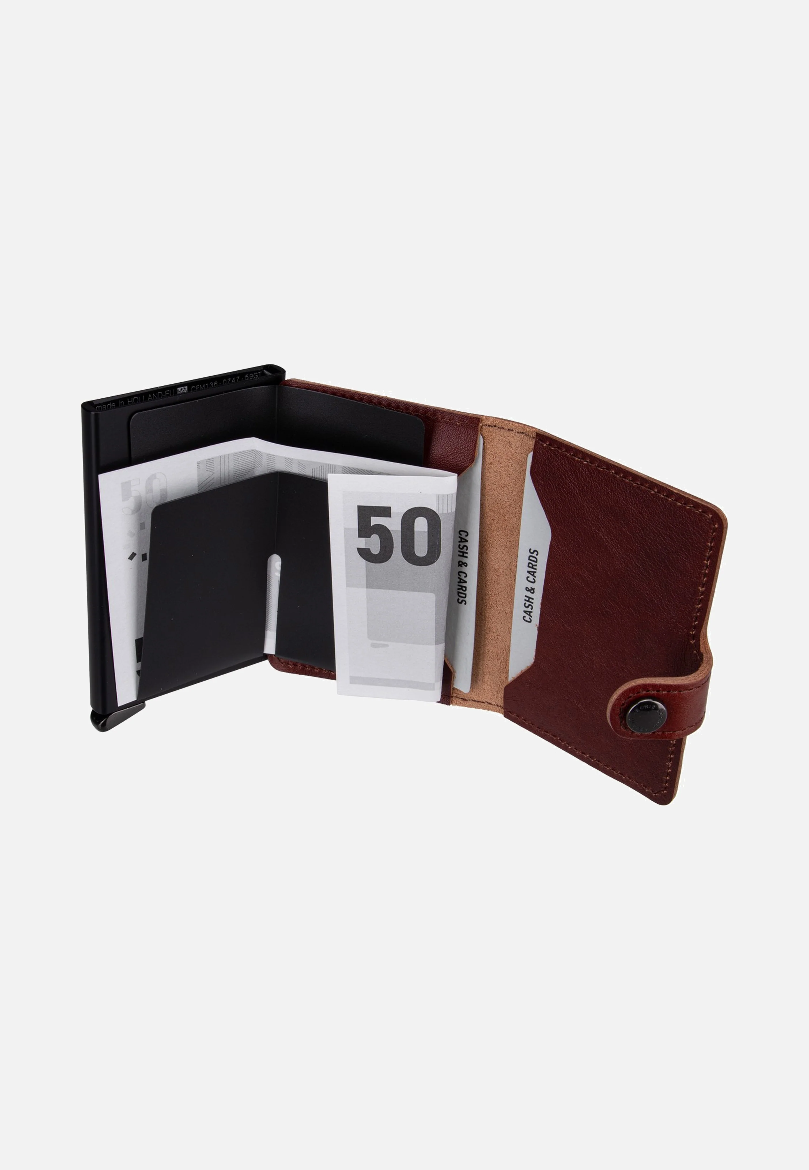 Premium Miniwallet+ Basco Brown - Portemonnaie - Image 6