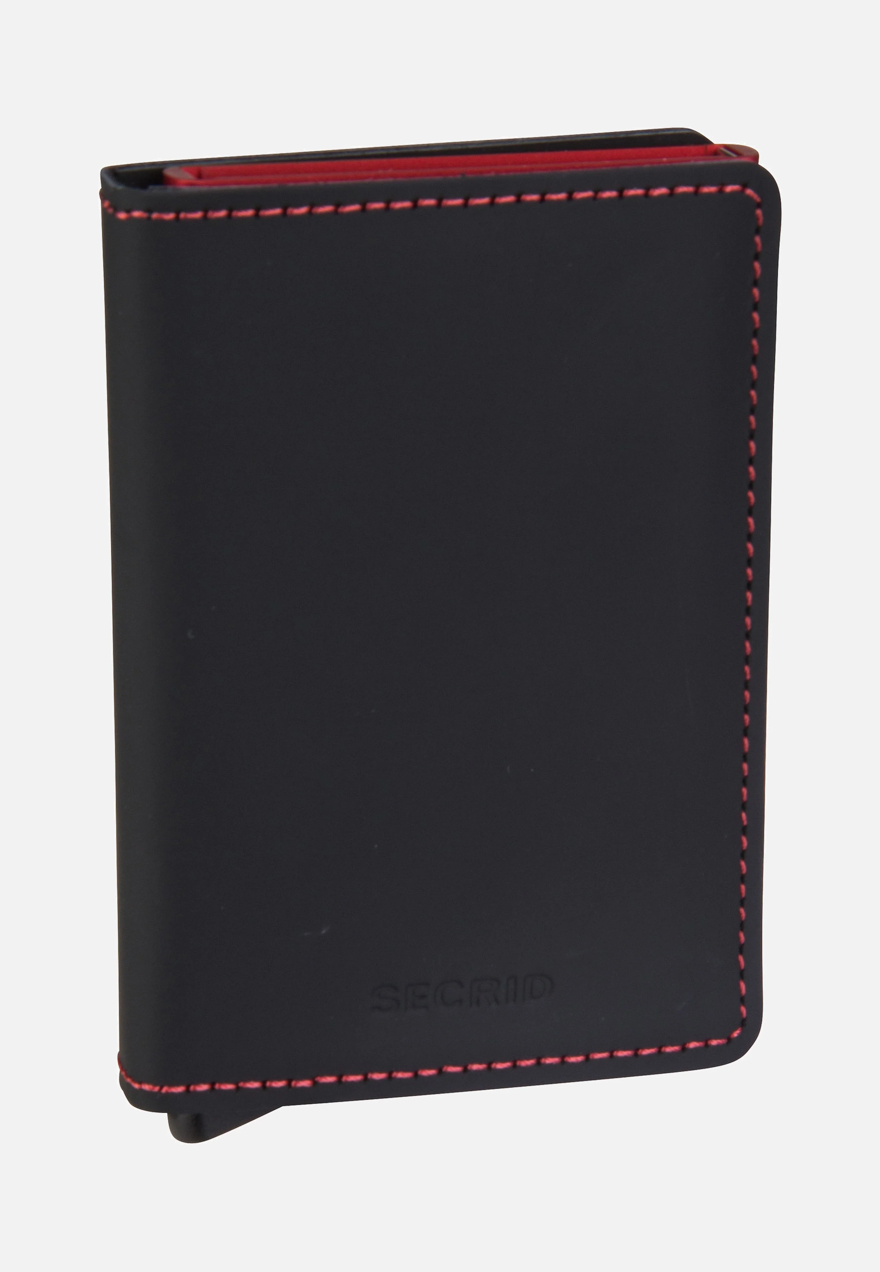 Slimwallet Matte Black & Red - Portemonnaie