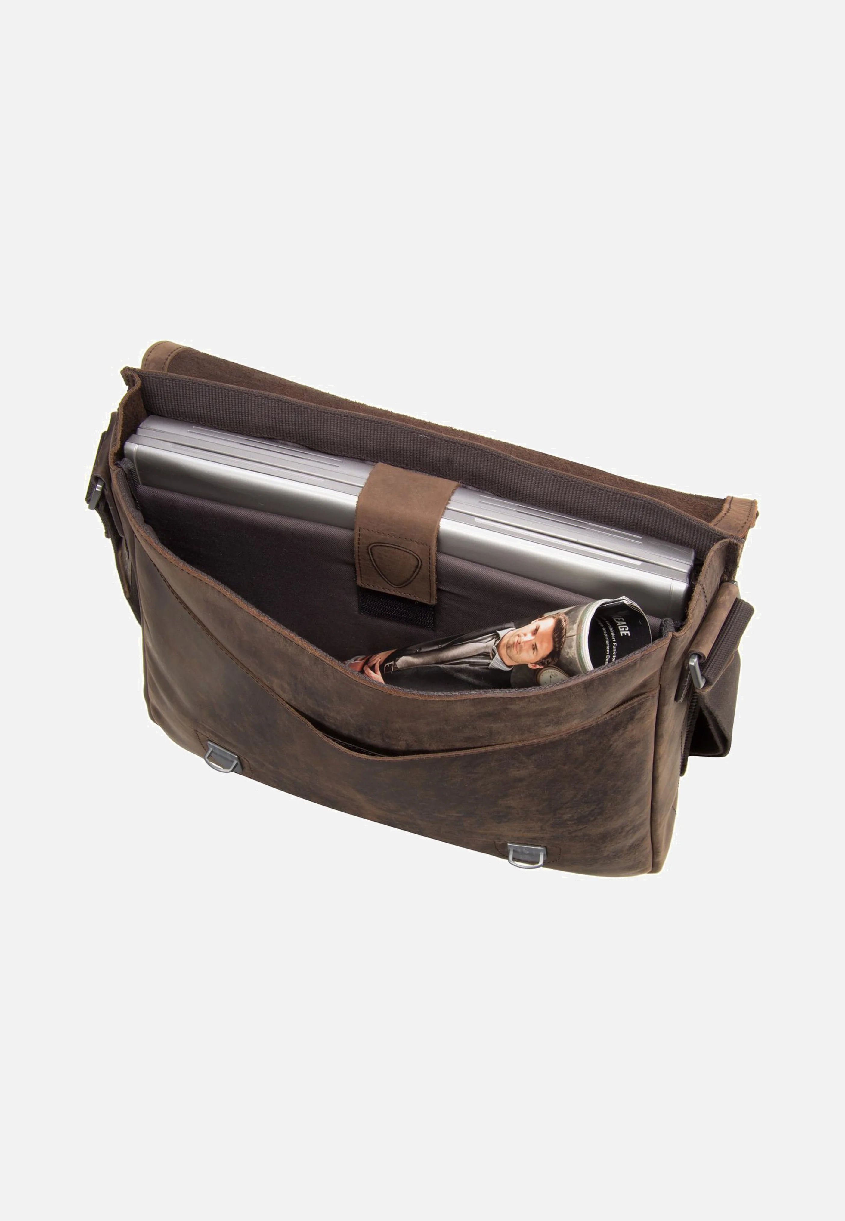 Richmond Messenger LH Dark Brown - Messenger Bag - Image 6