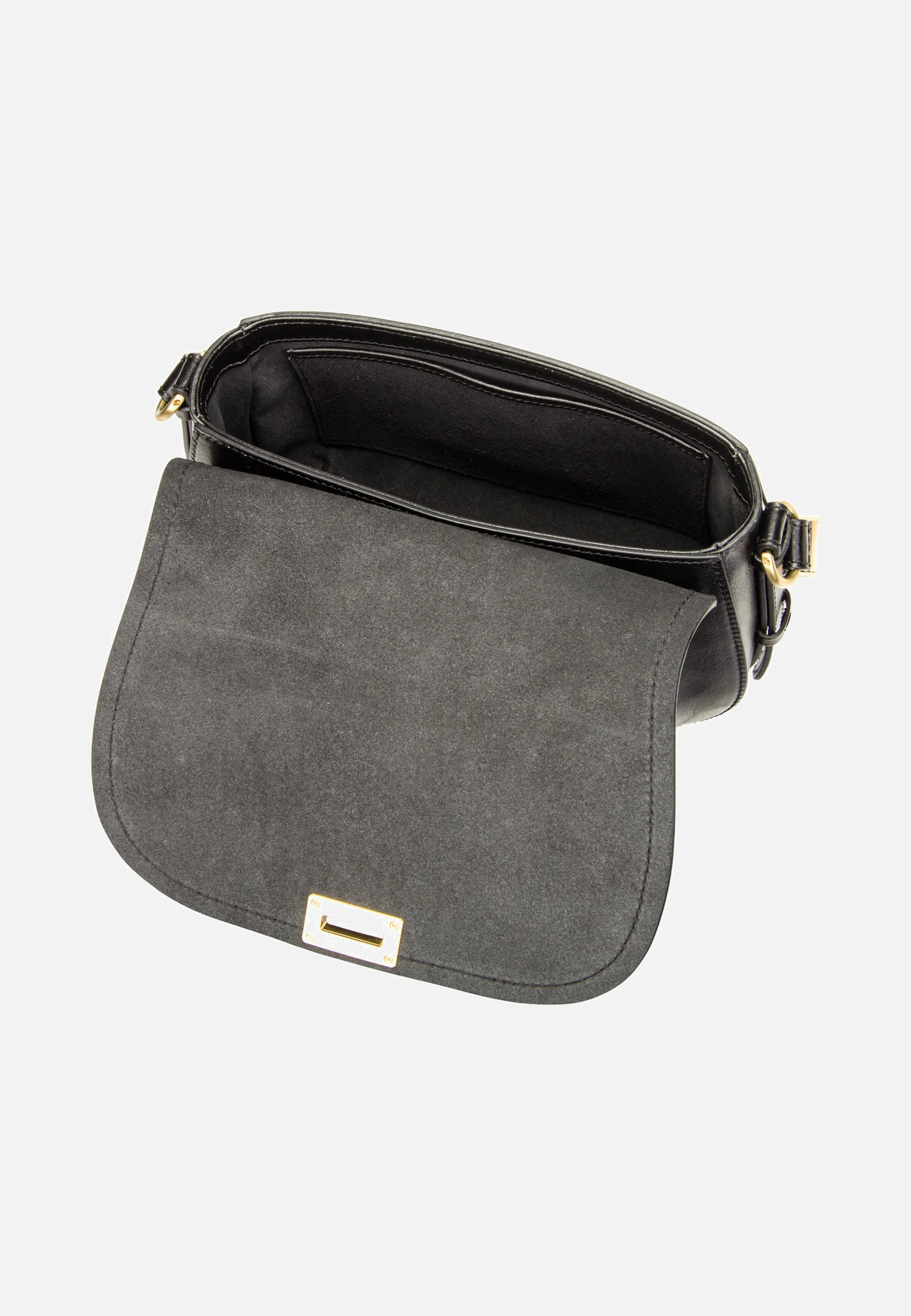 Federica Crossbody Nero/Oro - Crossbody Bag - Image 6