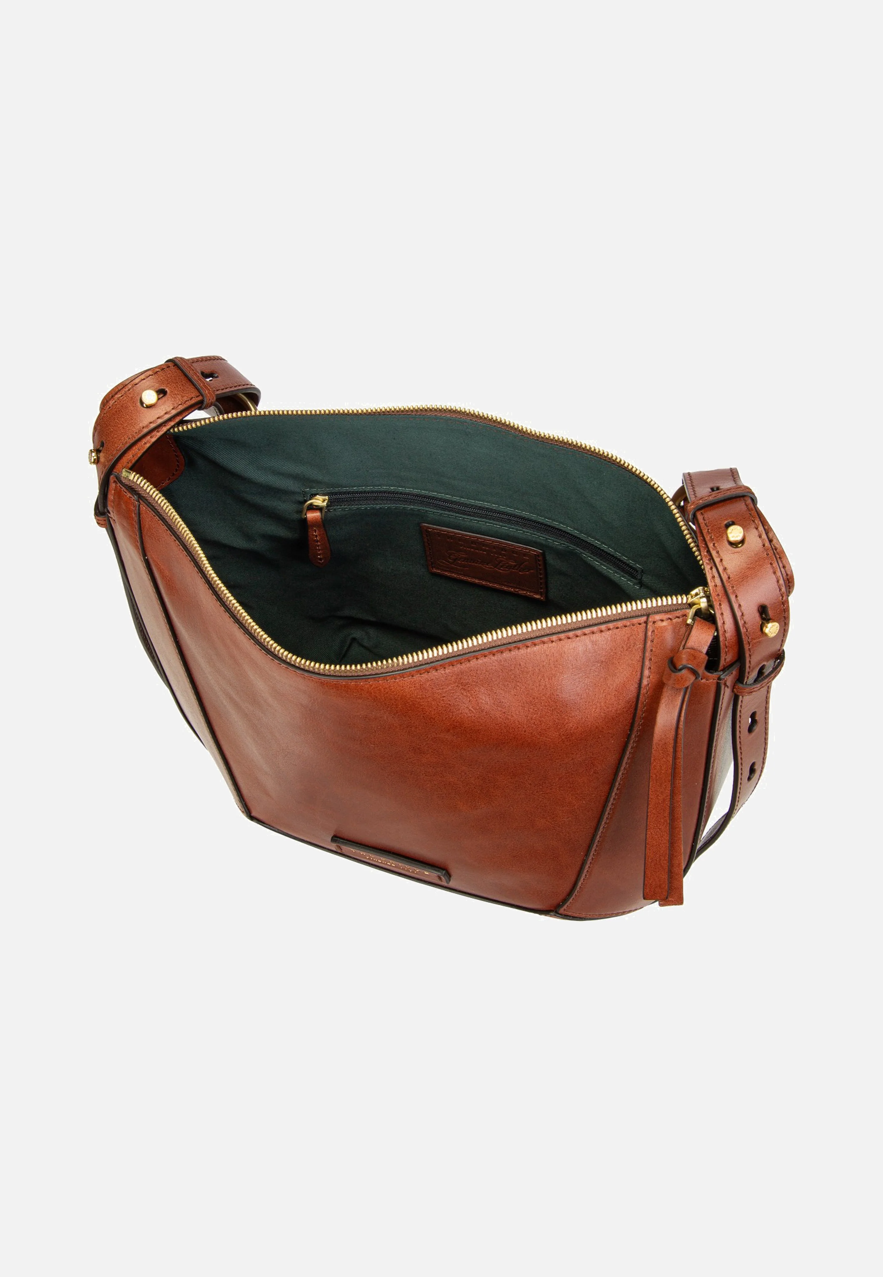 Fedora Shoulder Marrone/Oro - Hobo Bag - Image 5