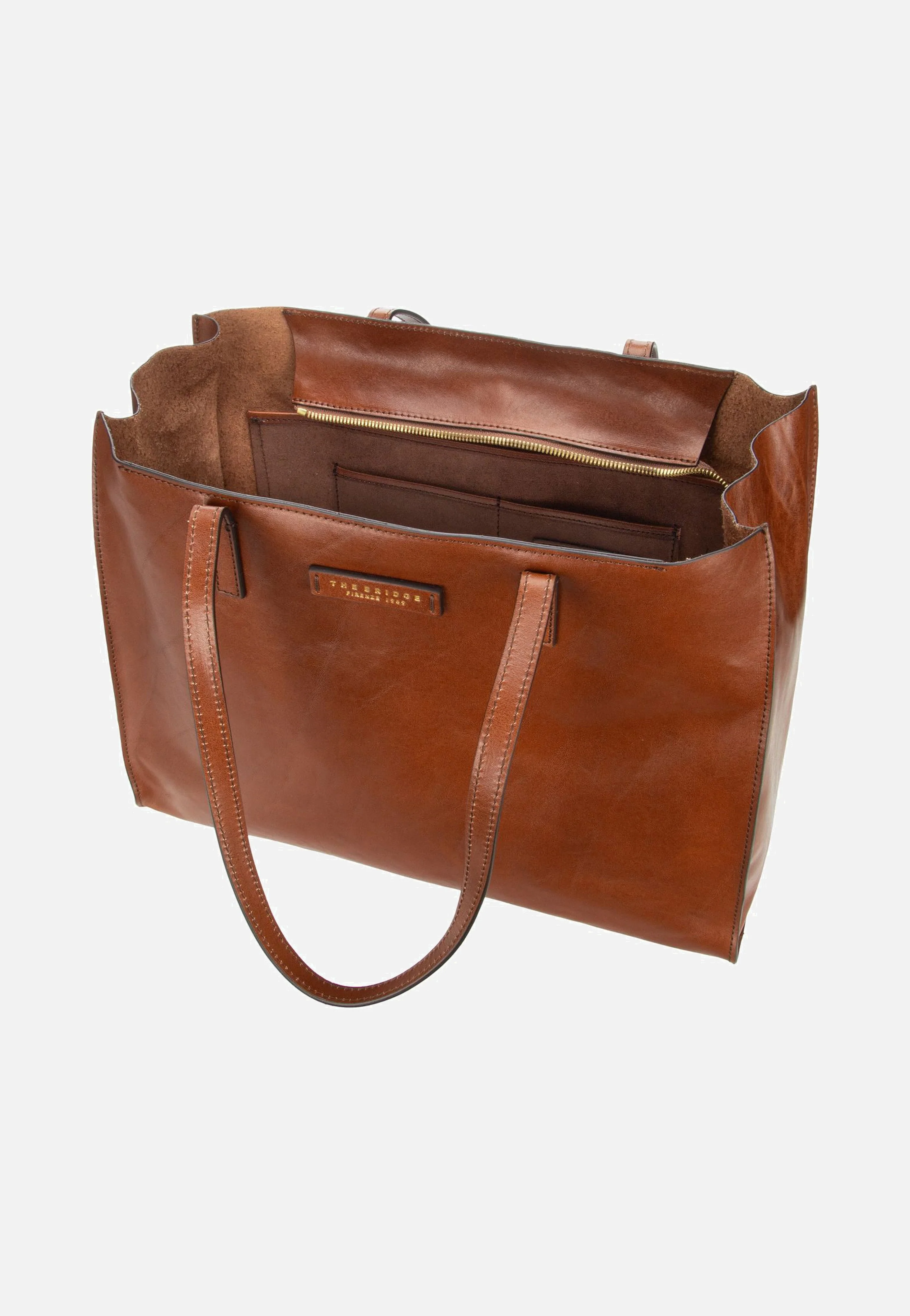 Mirra Shopping with Zip 1314 Marrone/Oro - Shopper - Image 3