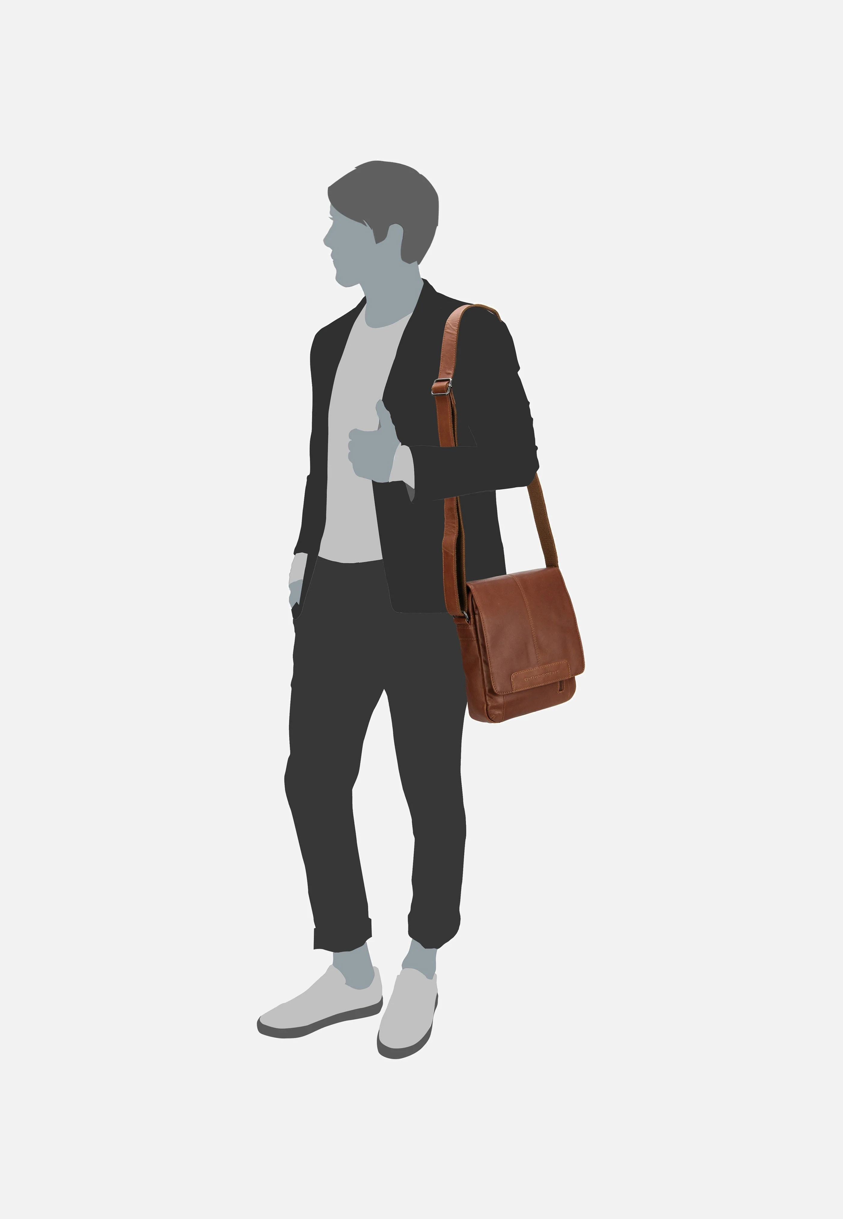 Remy 0550 Cognac - Crossbody Bag - Image 7