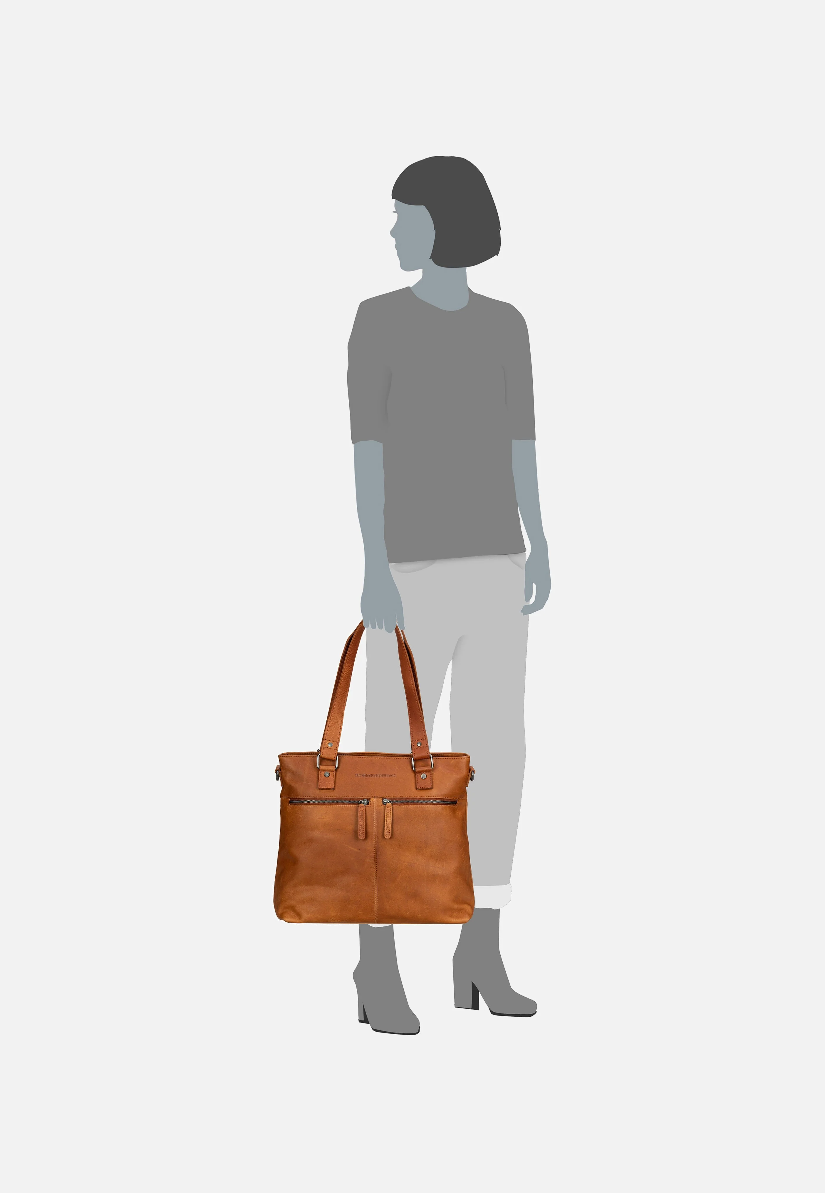 Rome 0189 Cognac - Shopper - Image 6