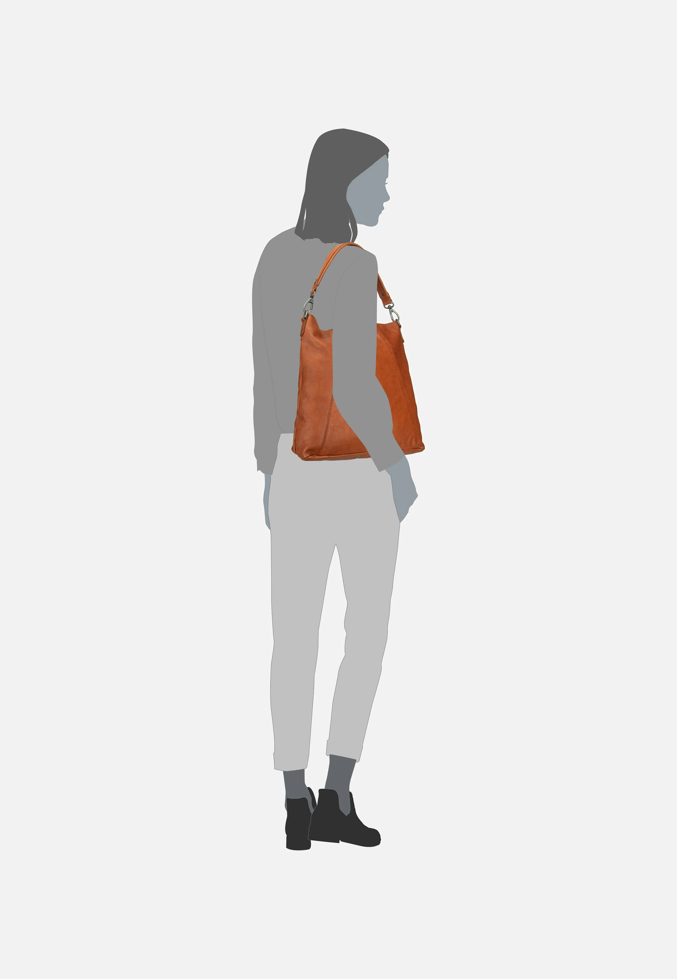 Sintra 1319 Cognac - Hobo Bag - Image 6