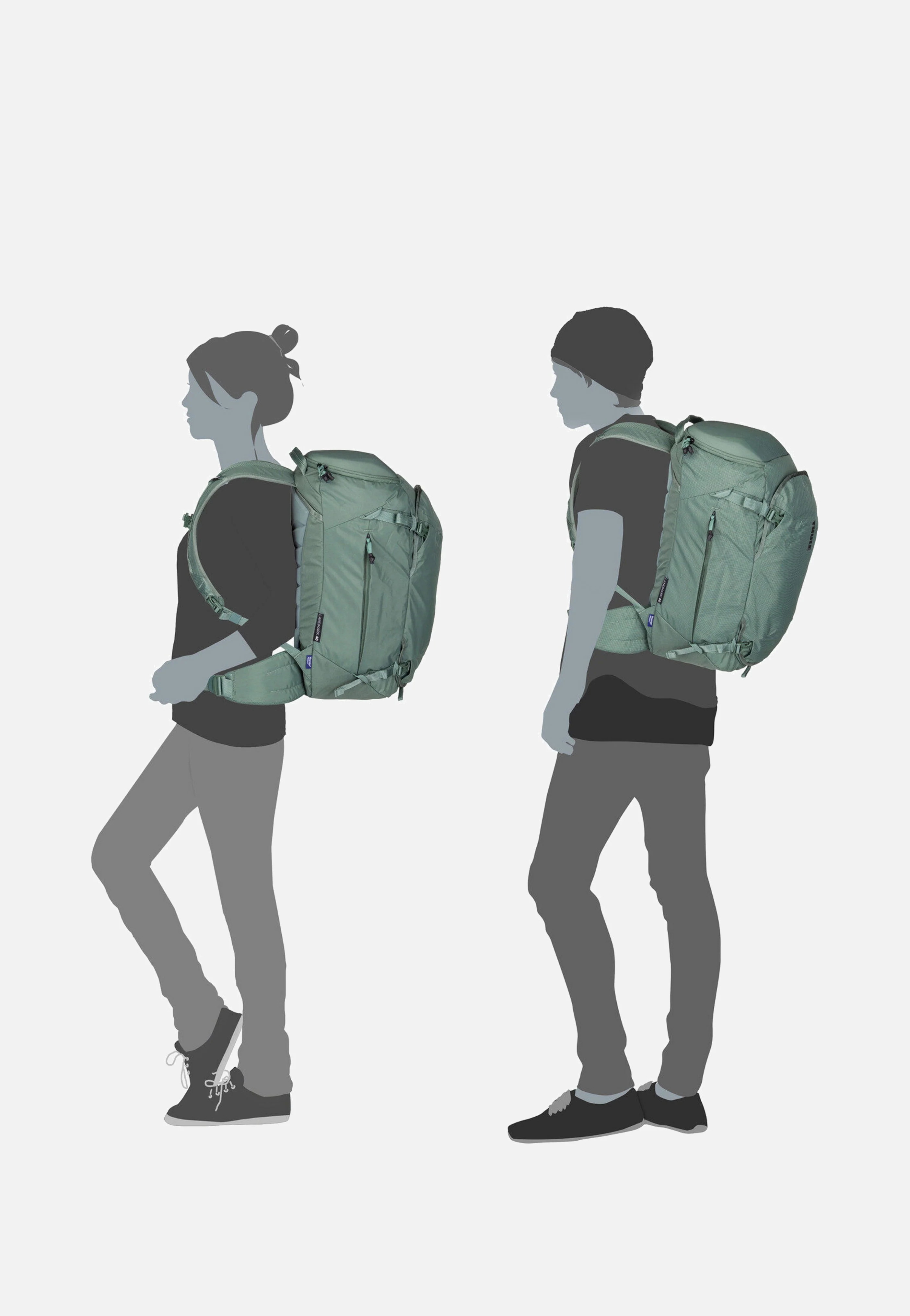 Landmark Travel 40L Hazy Green - Reiserucksack - Image 10