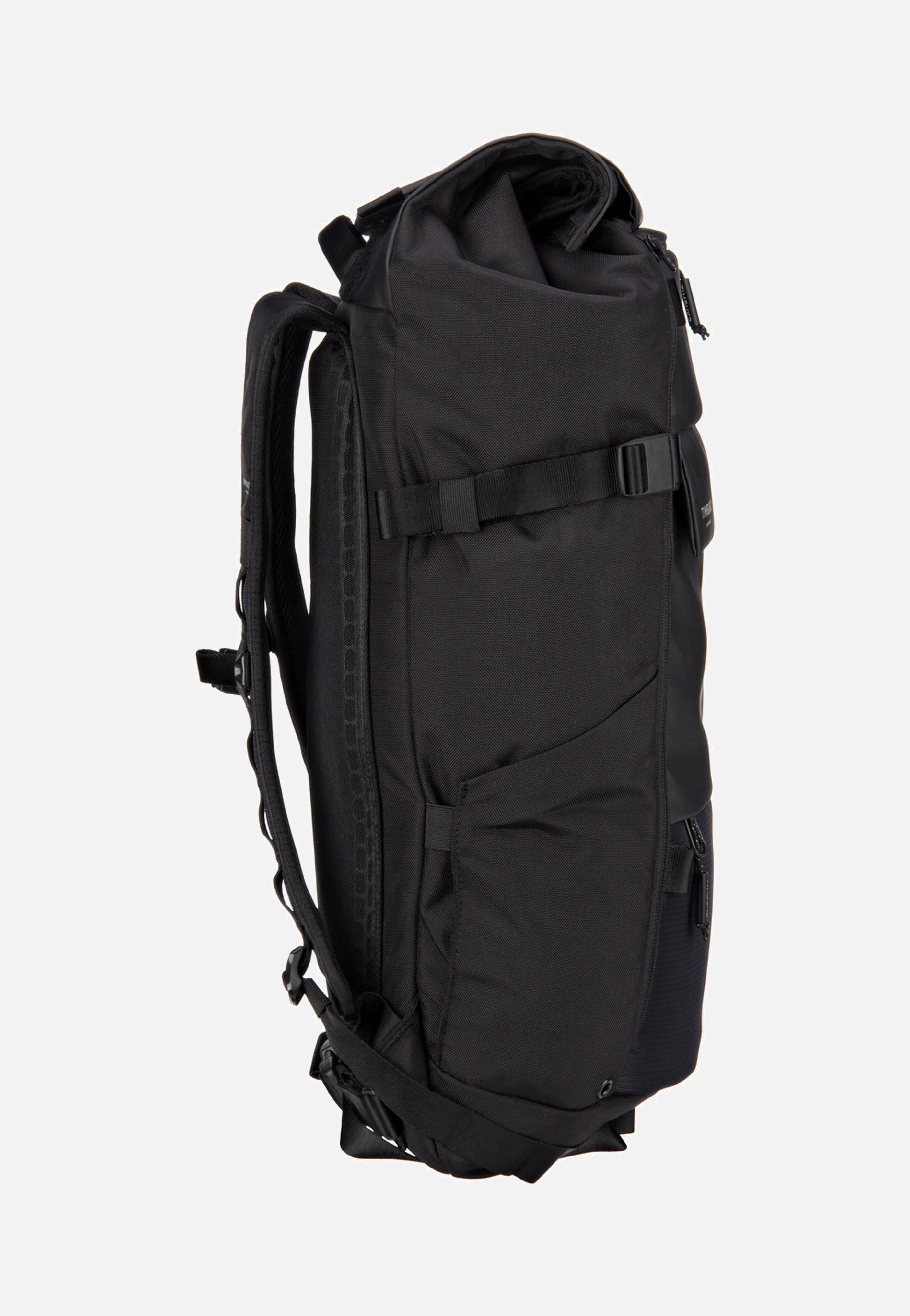 Clark Pack Jet Black - Rolltop Rucksack - Image 6