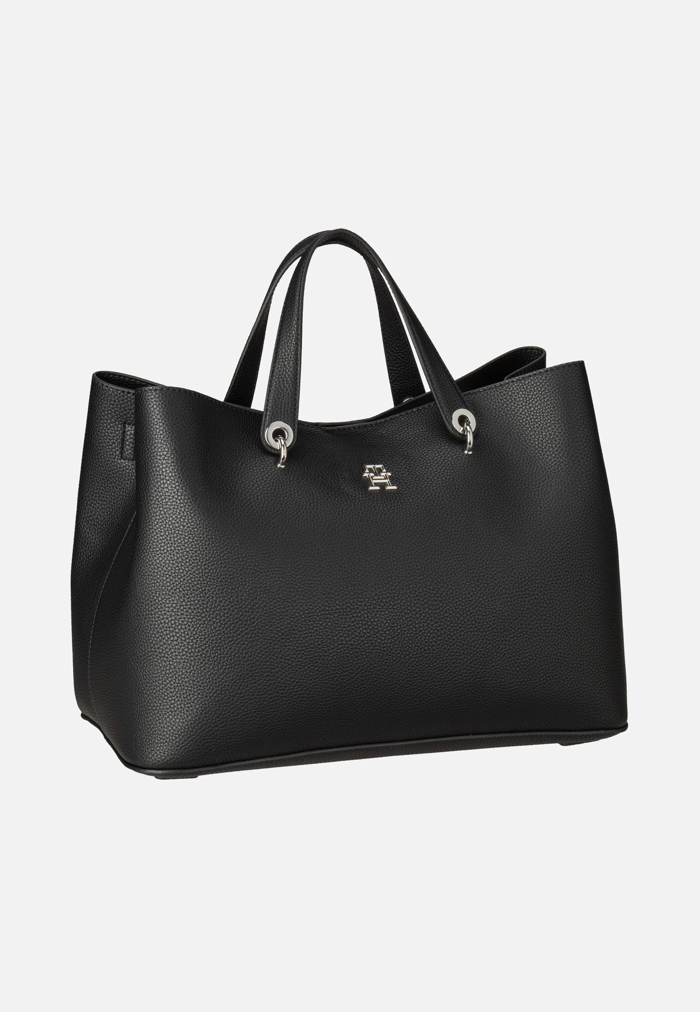 TH Emblem Satchel Black - Tote Bag