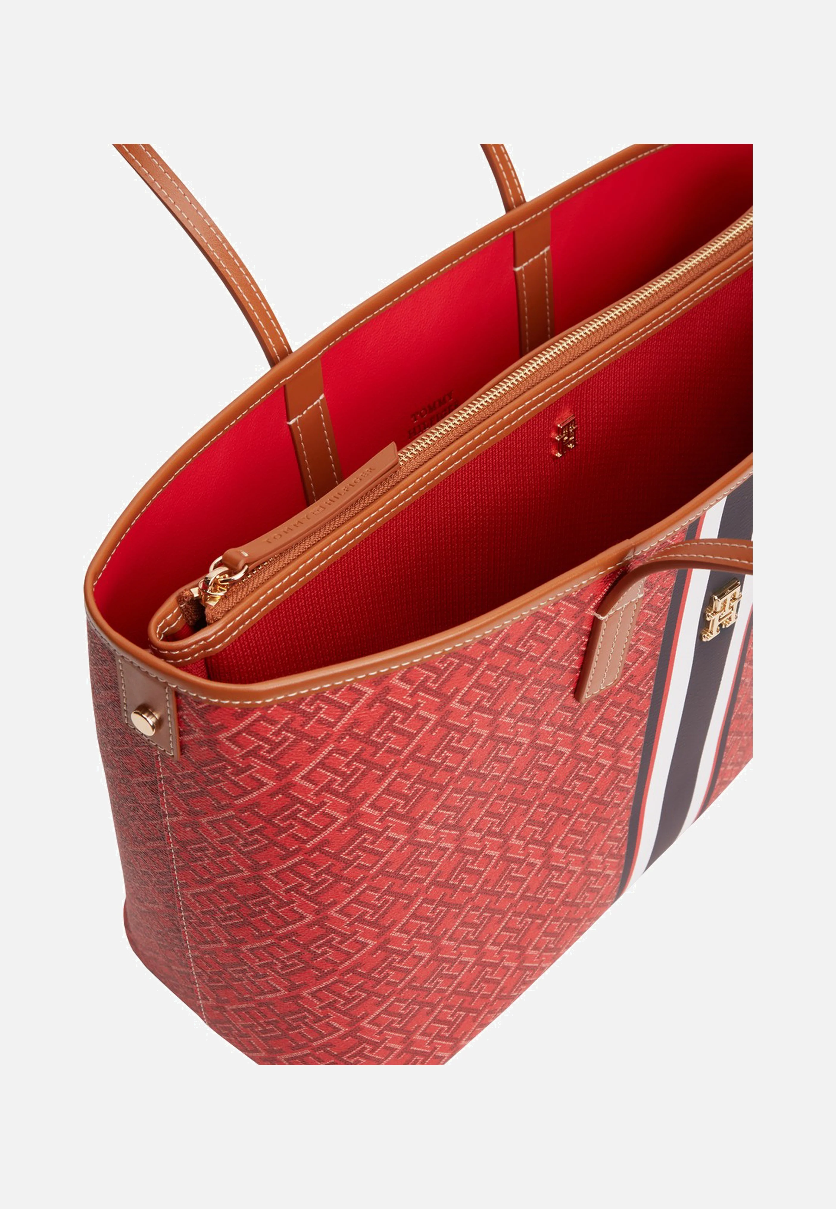 TH Monoplay Tote Stripe Le Red Mix - Shopper - Image 3