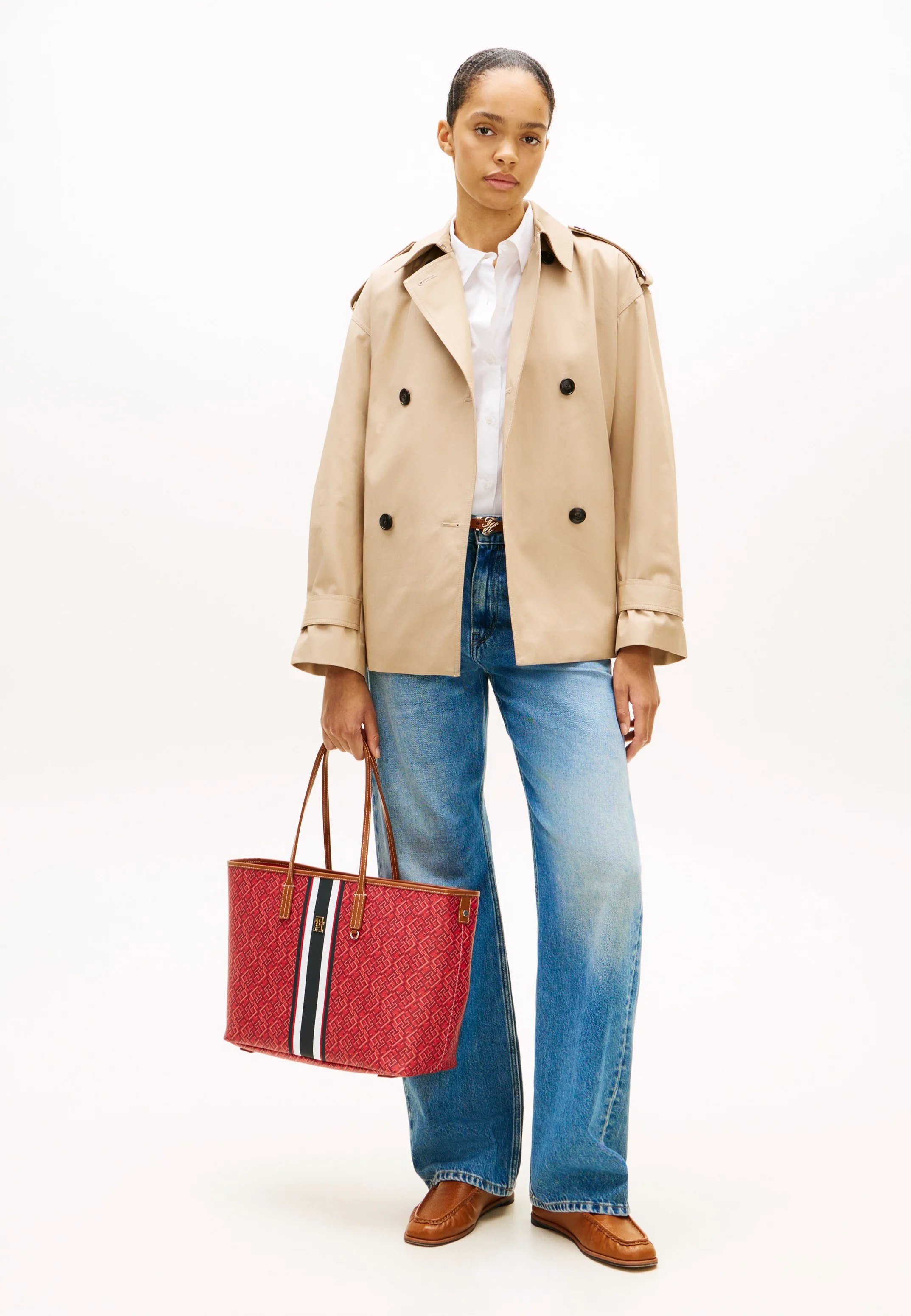 TH Monoplay Tote Stripe Le Red Mix - Shopper - Image 5