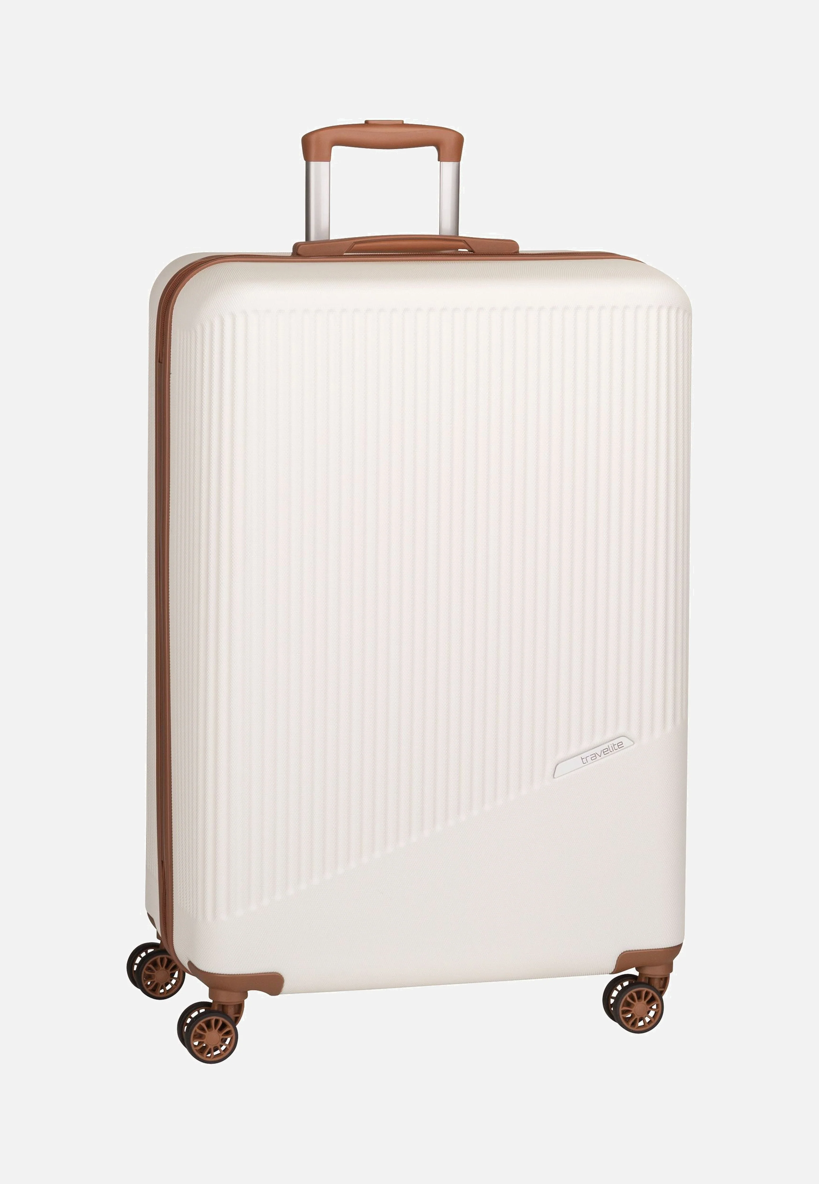 Bali 4w Trolley L Weiss/Cognac - Koffer