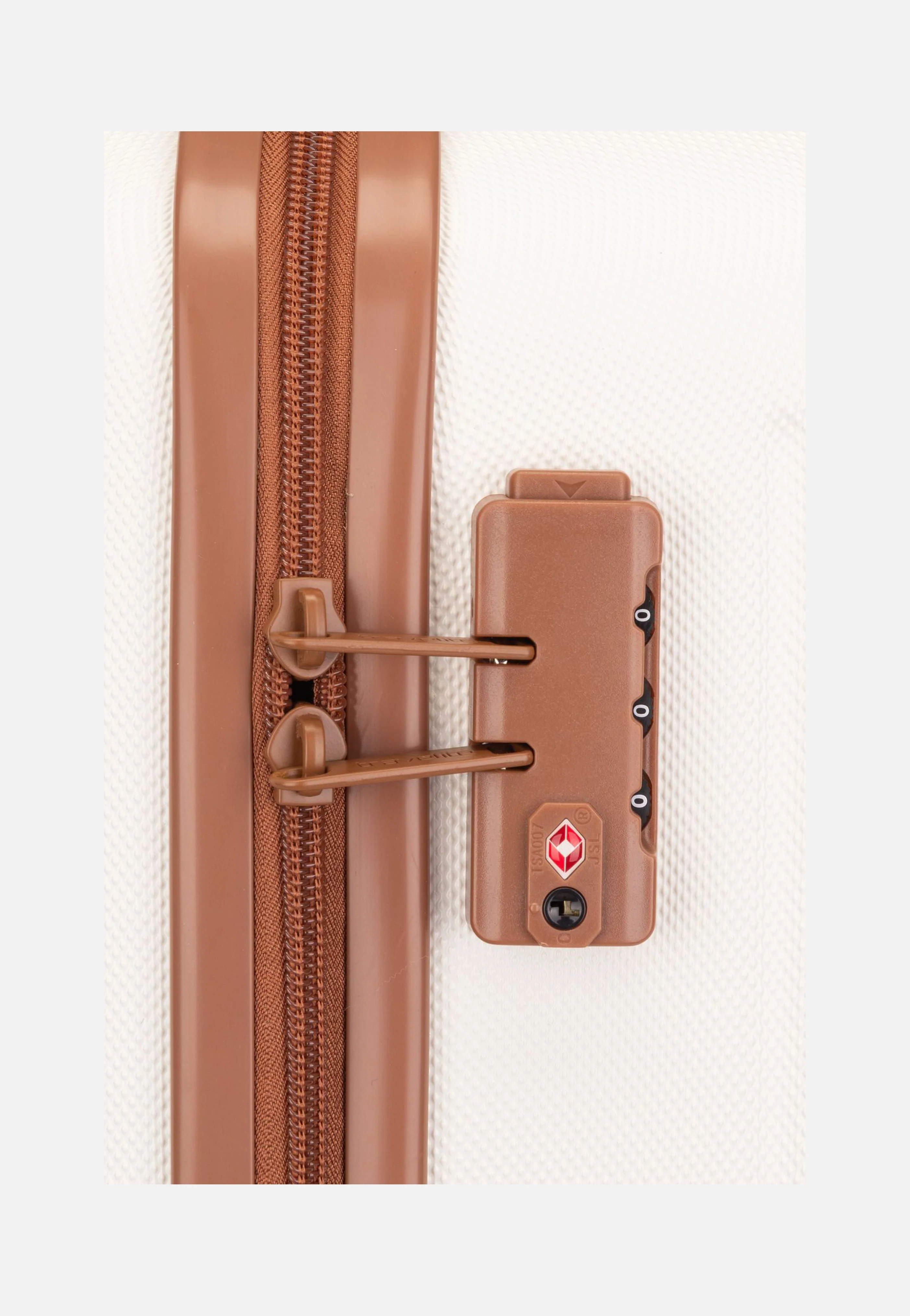 Bali 4w Trolley L Weiss/Cognac - Koffer - Image 6
