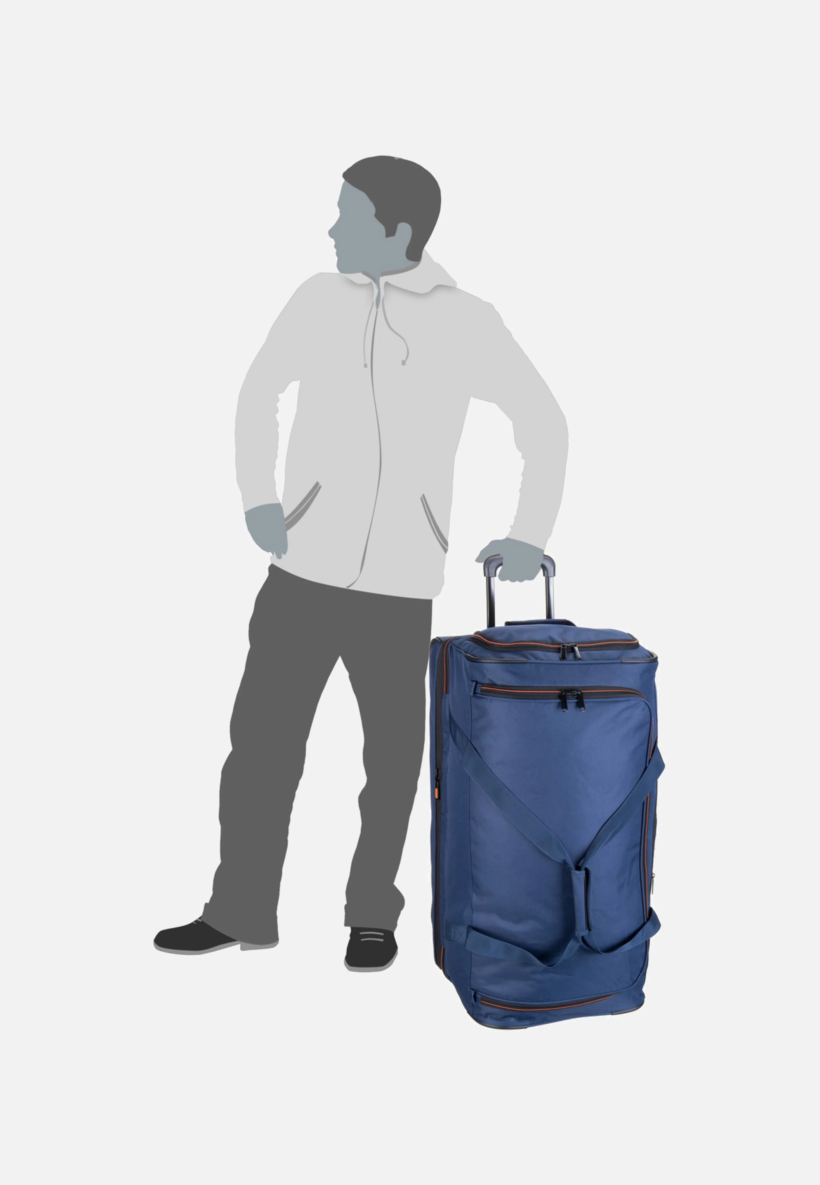 Basics Trolley L Marine - Travel Bag - Image 8