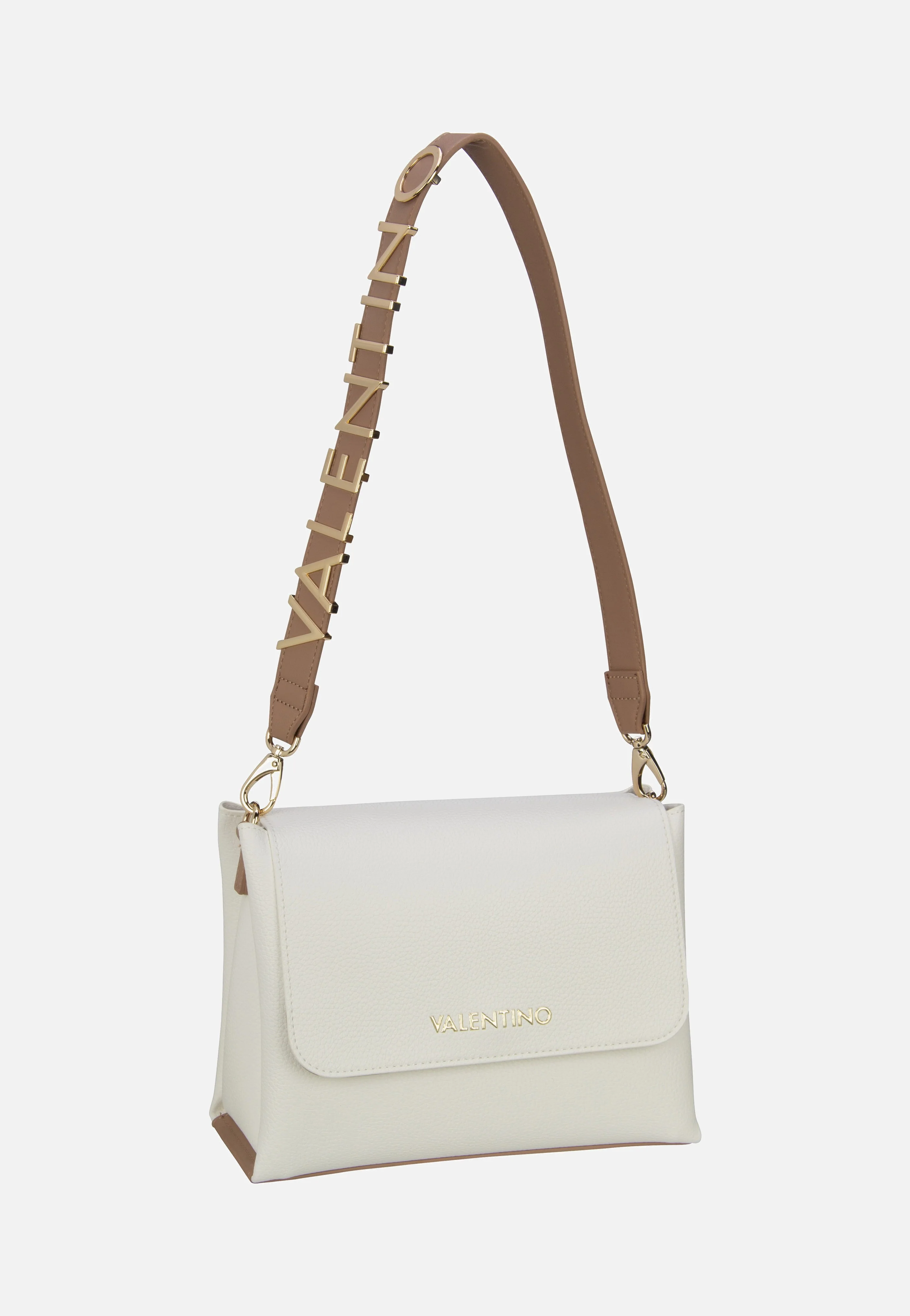 Alexia Cartella 803 Bianco/Cuoio - Abendtasche