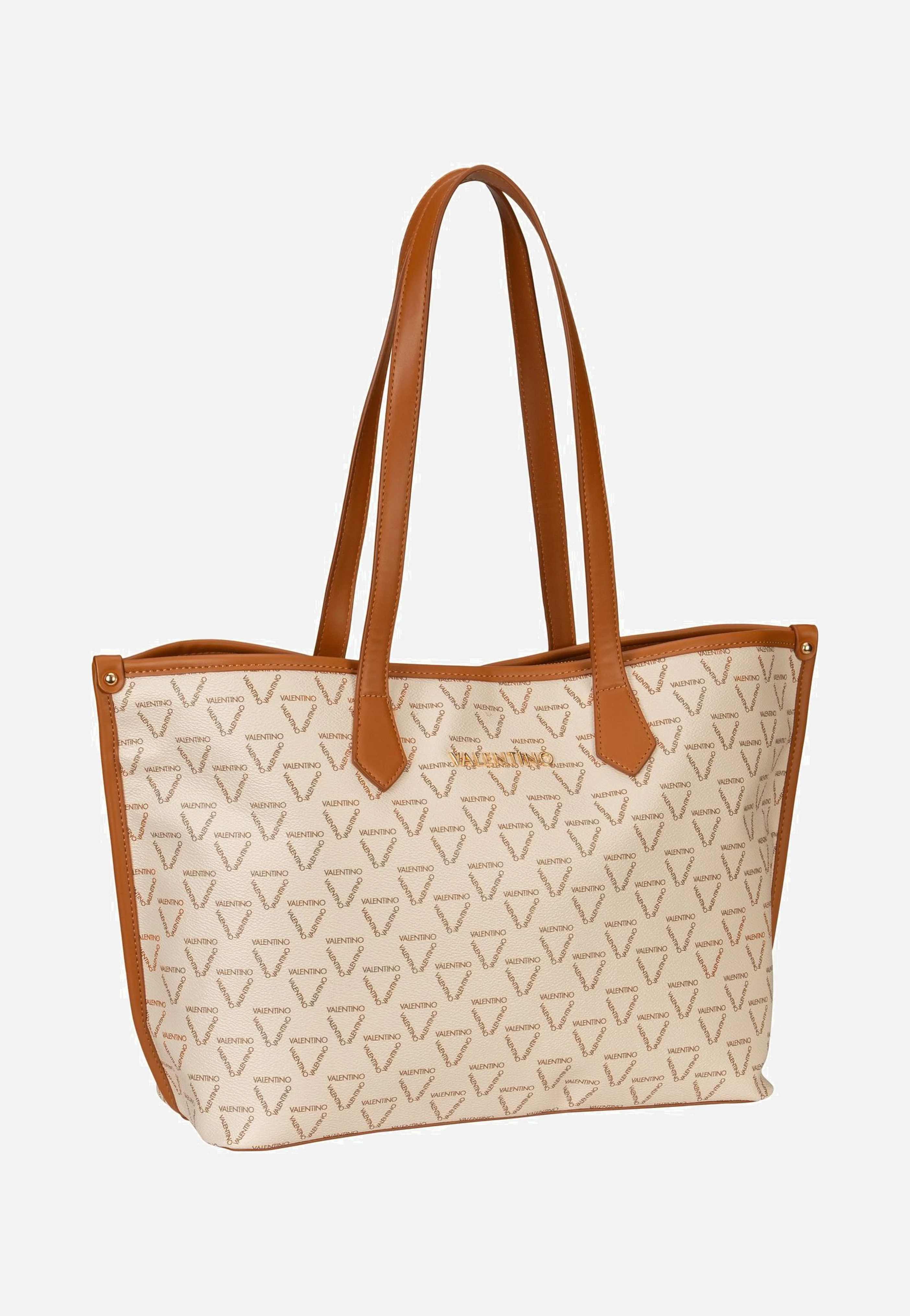 Lady RE T02 Bianco/Cuoio - Shopper