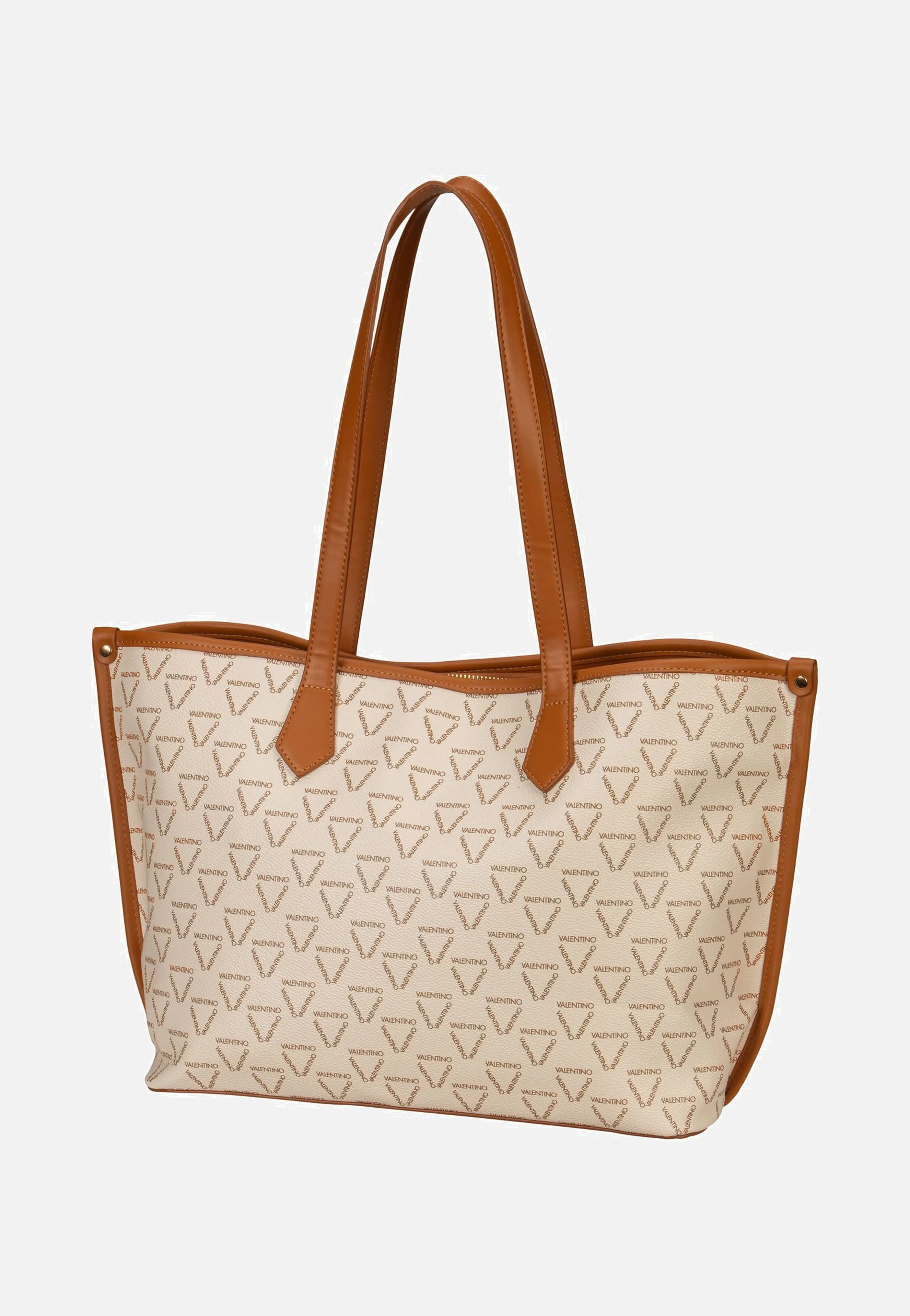 Lady RE T02 Bianco/Cuoio - Shopper - Image 2