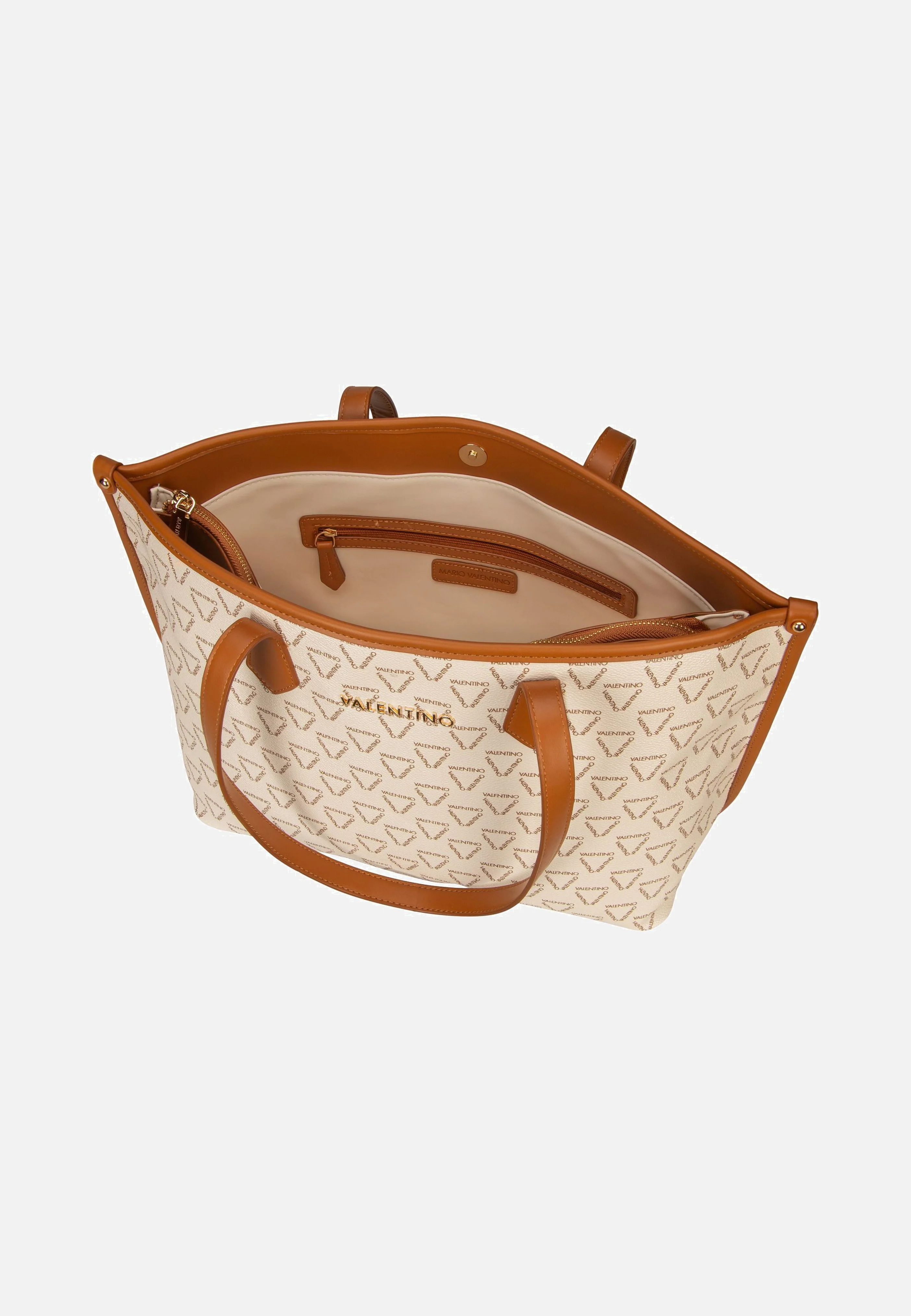 Lady RE T02 Bianco/Cuoio - Shopper - Image 3