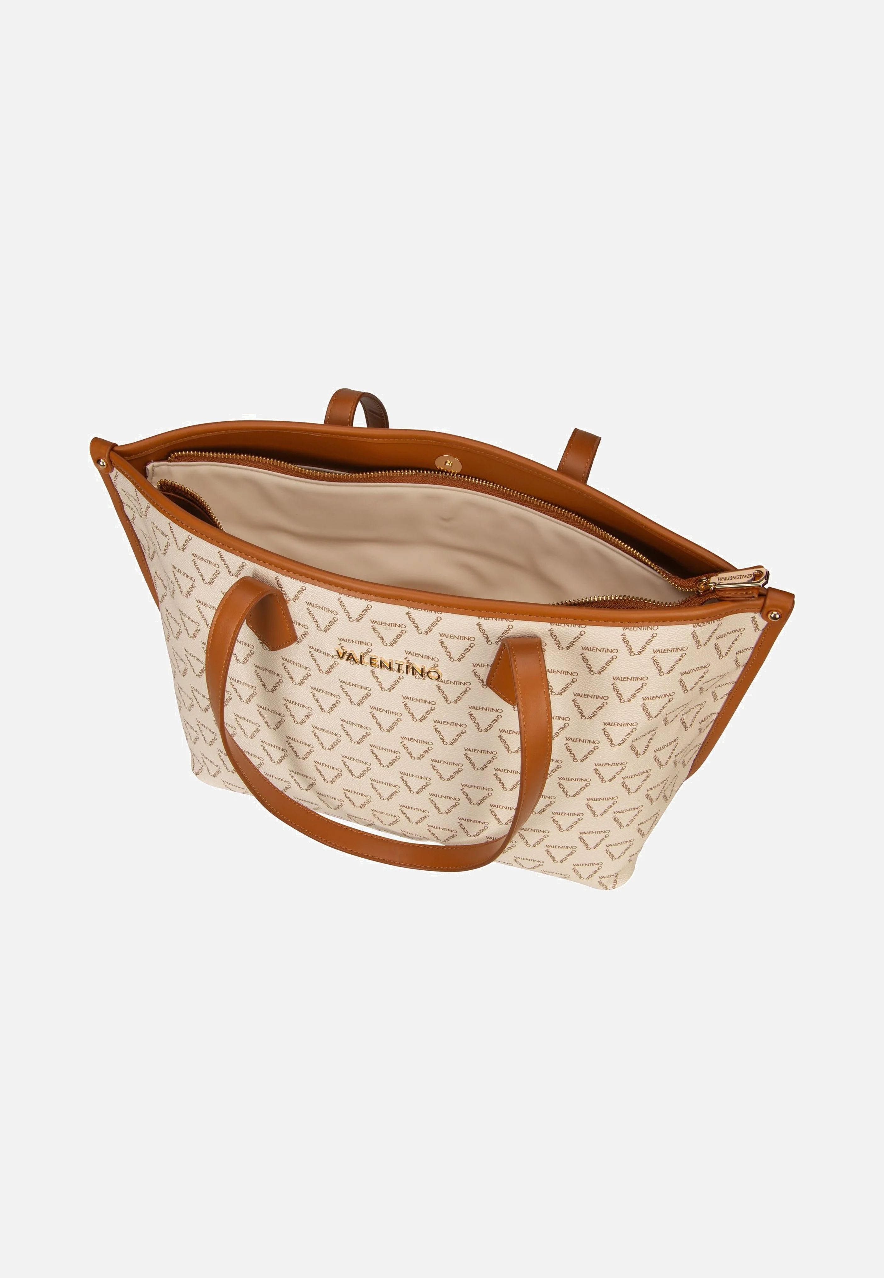 Lady RE T02 Bianco/Cuoio - Shopper - Image 6