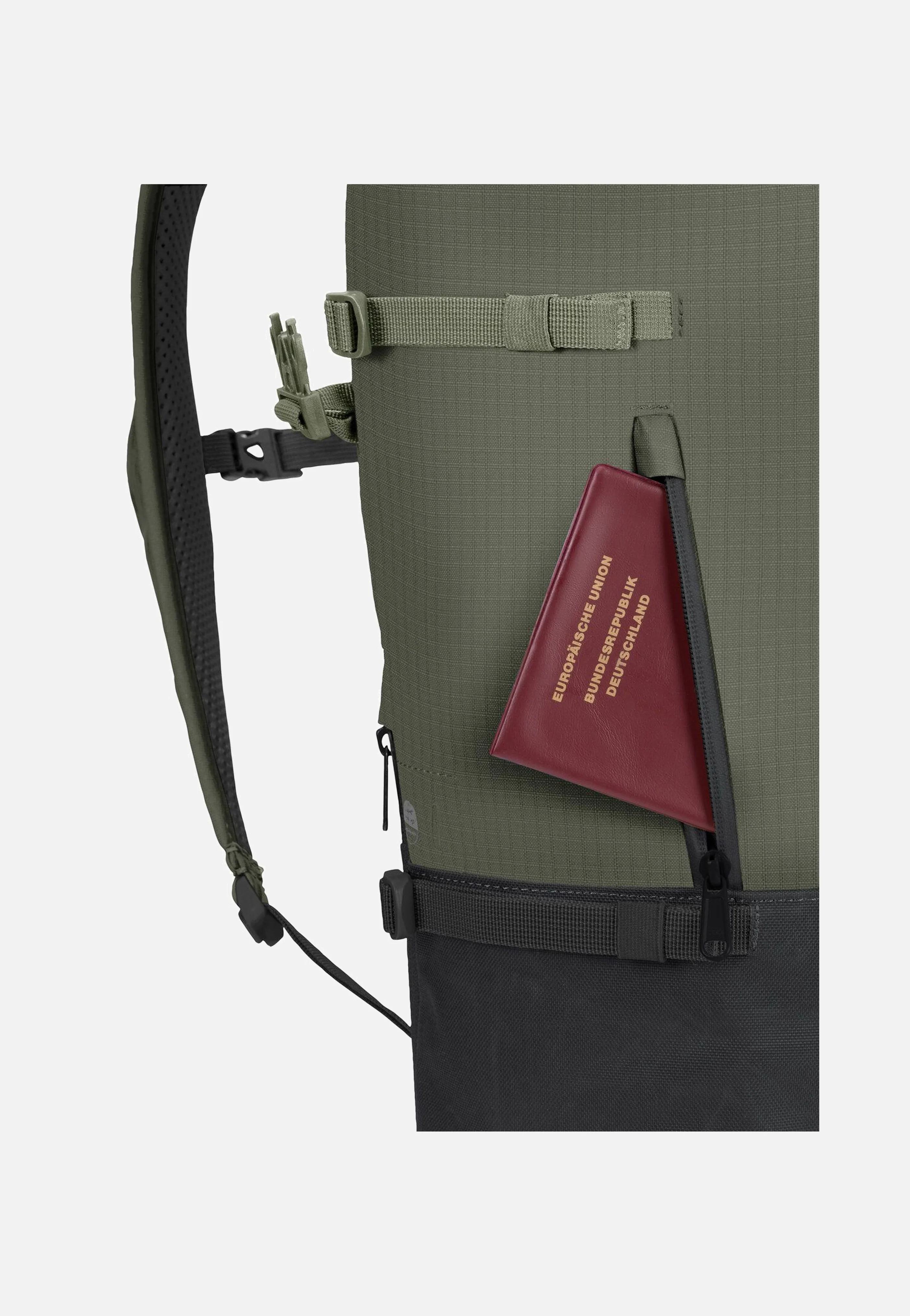 CityGo 23 II Khaki - Rolltop Rucksack - Image 10